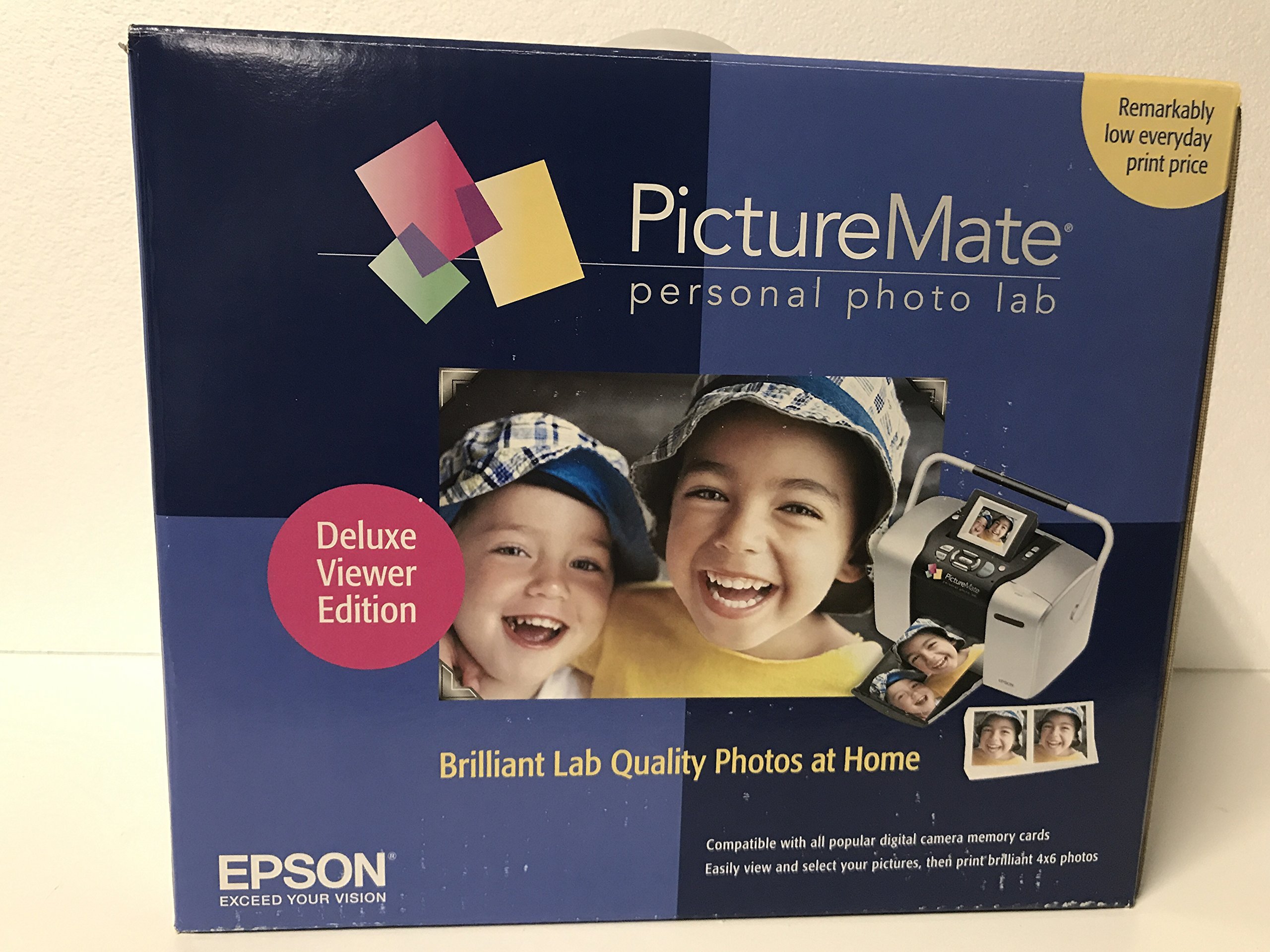 Epson B351A PictureMate Deluxe Photo Printer and Viewer - Print High-Quality Photos at Home for Family Albums, Gifts, and Creative Projects