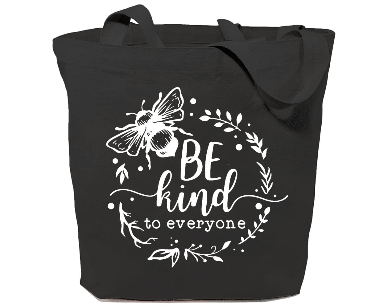 GXVUIS Eco-Friendly Reusable Canvas Tote Bag for Women - Aesthetic Bee Print Grocery Shopping Shoulder Bag | Perfect Gift for Girls & Women | Great for Groceries, Beach Trips & Daily Use