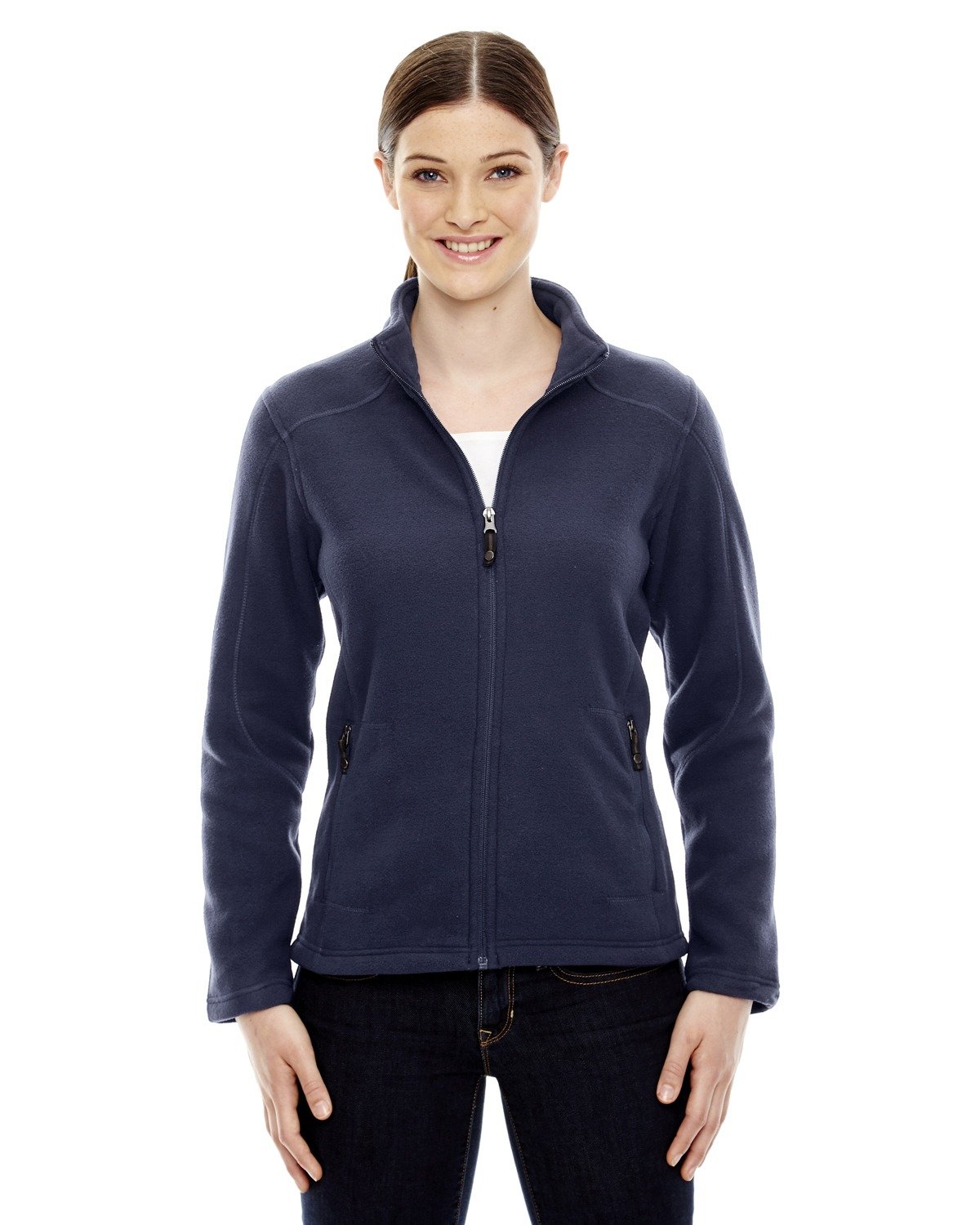 North End Women's Voyage Fleece Jacket - Lightweight Warm Winter Coat with Zipper Pockets (78172) | Outdoor Hiking, Camping & Casual Wear