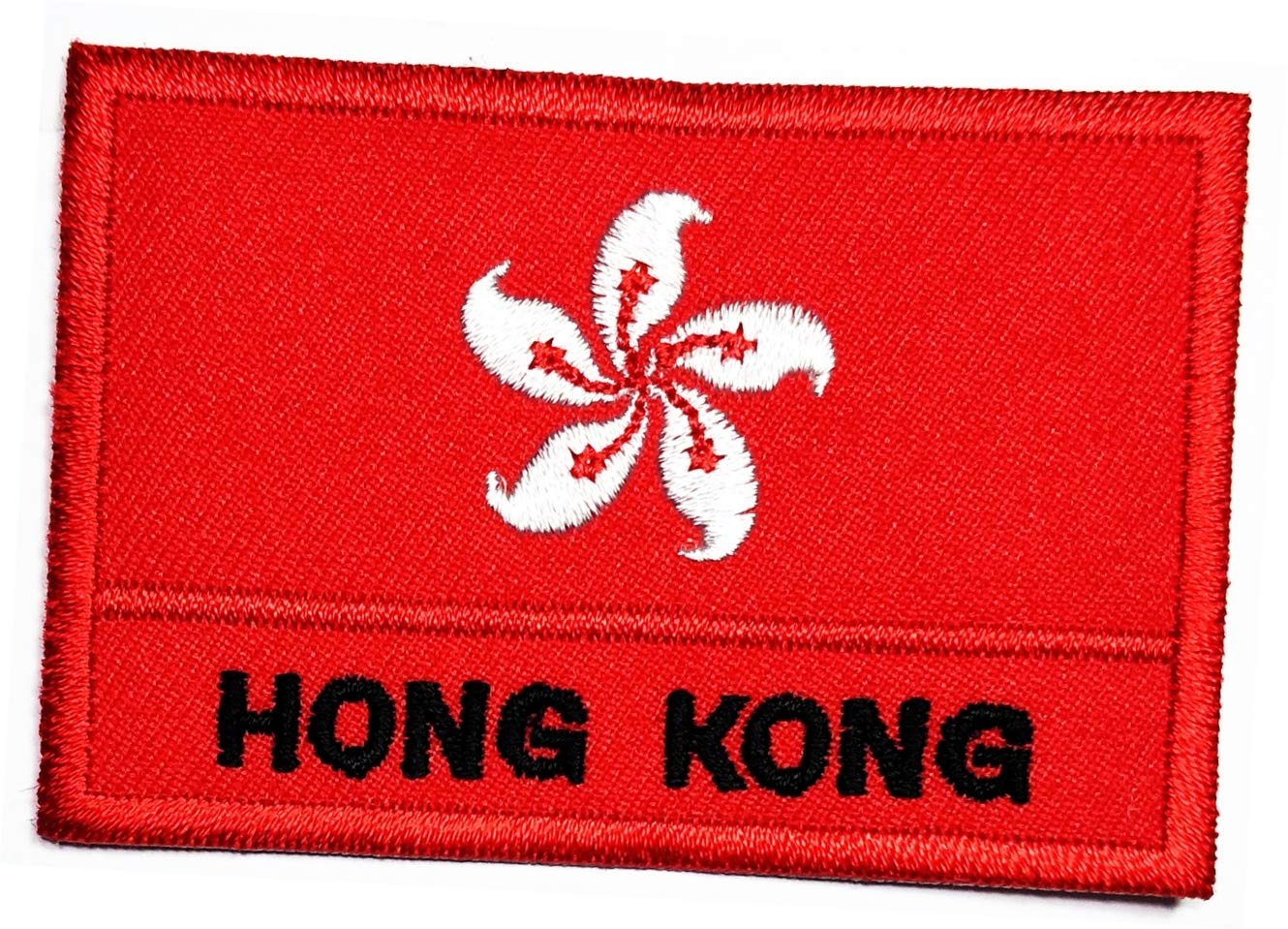 Hong Kong Flag Iron On & Sew On Patch - National Emblem for Military Uniforms, Jackets, Jeans, Caps & Backpacks (13 Pack) - Perfect for DIY Clothing Customization, Patriotic Events & Fashion Accessories