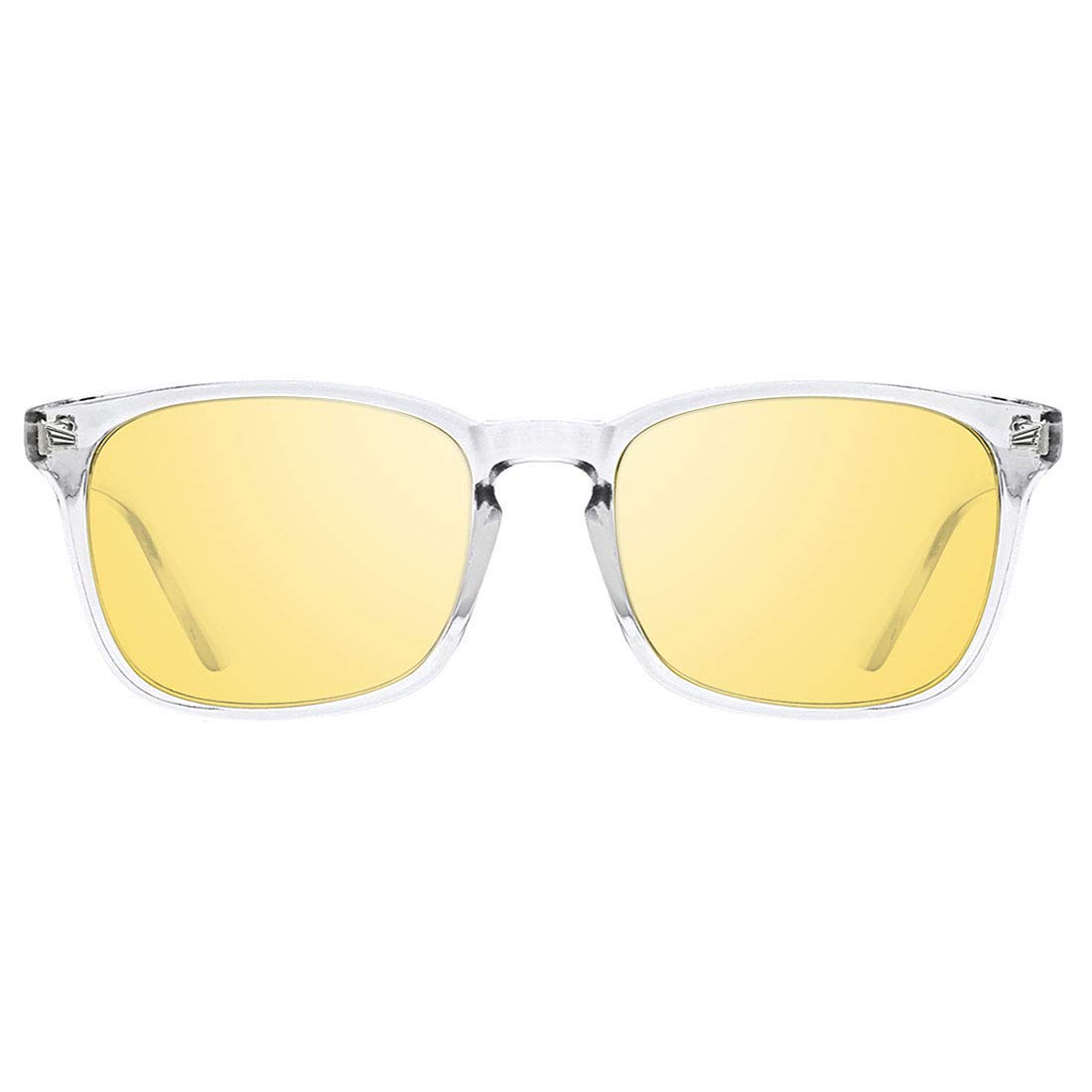 TIJN Polarized Night Vision Driving Glasses for Men & Women - Anti-Glare UV Protection Sunglasses for Safe Night Driving and Outdoor Activities