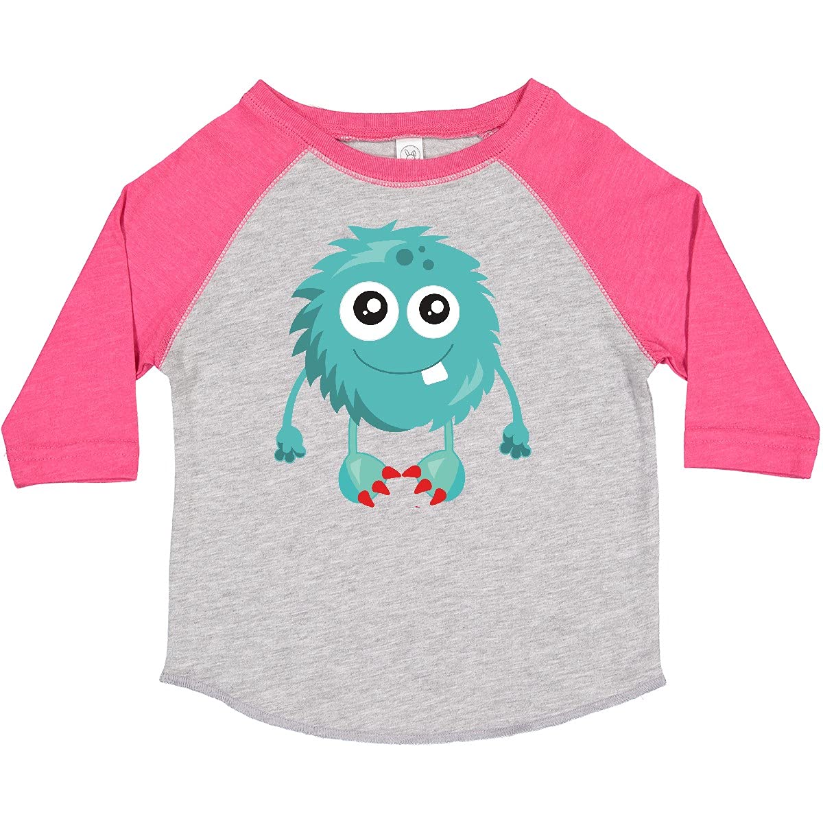 Inktastic Furry Monster Toddler T-Shirt - Blue Cute Monster Graphic Tee for Boys & Girls | Perfect for Playdates, Birthday Parties & Everyday Fun