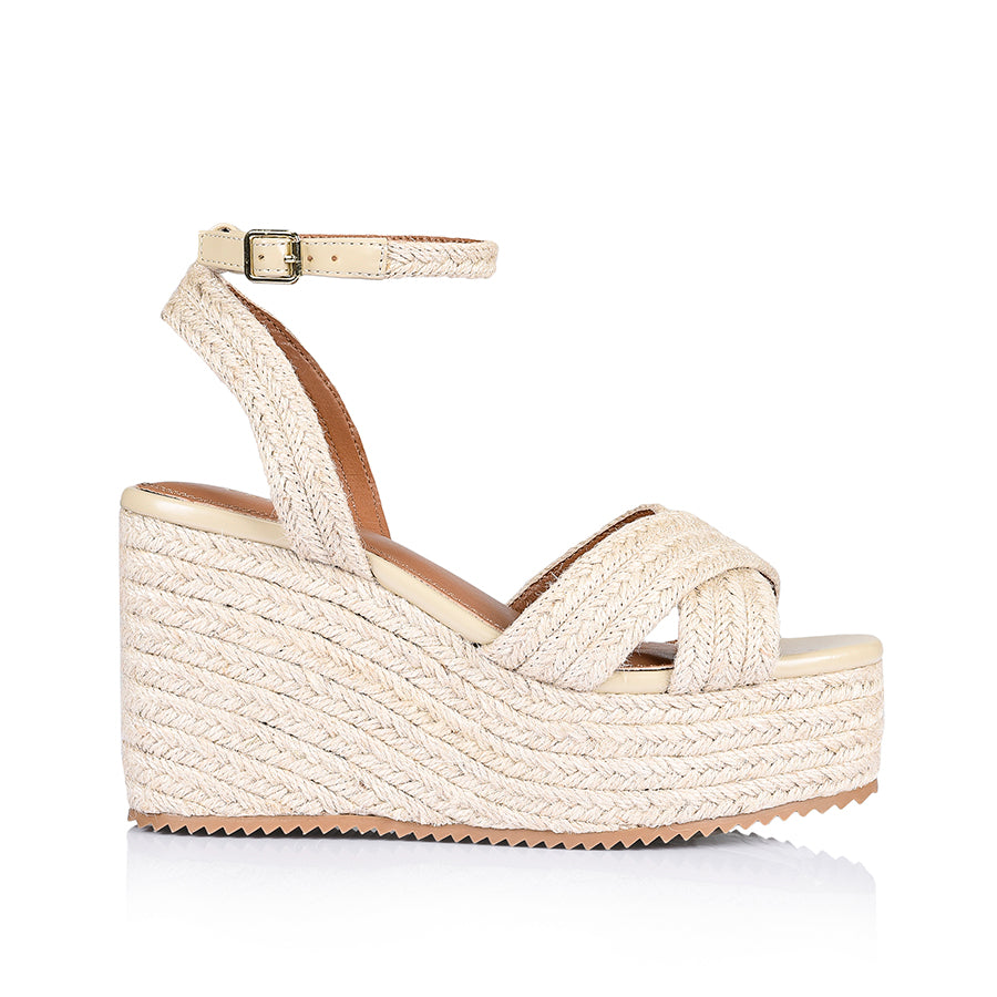 Callie Rope Wedges - Natural Rope Sandals for Women | Comfortable Summer Beach Shoes | Perfect for Outdoor, Vacation, and Casual Wear