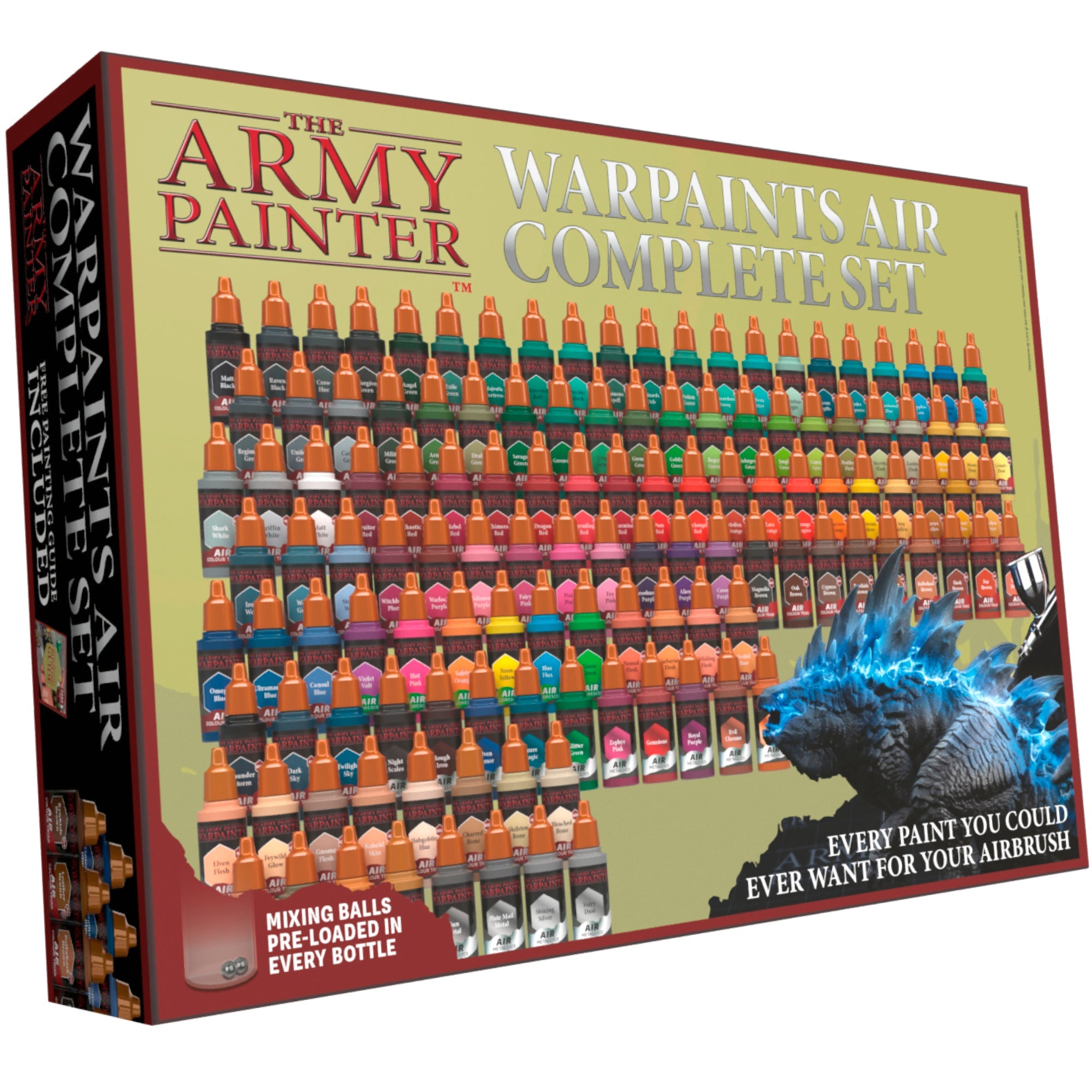 Warpaints Air Complete Set - Professional Airbrush Makeup Kit for Cosplay, Halloween & SFX - Perfect for Artists, Beginners & DIY Costume Design