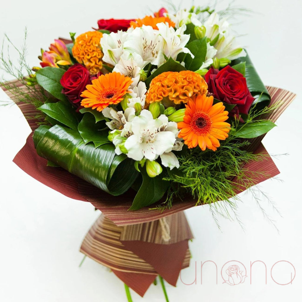 Essence of Autumn Bouquet - Premium Dried Flower Arrangement for Home Decor, Wedding Centerpieces & Fall Table Decorations