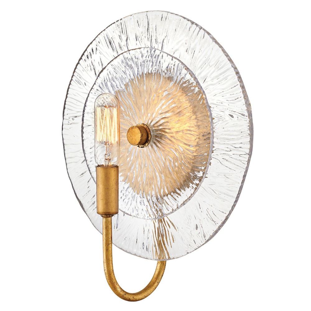 Monroe Single Light Sconce - Modern Wall Mounted Light Fixture for Bedroom, Living Room & Hallway - Elegant Home Decor Lighting