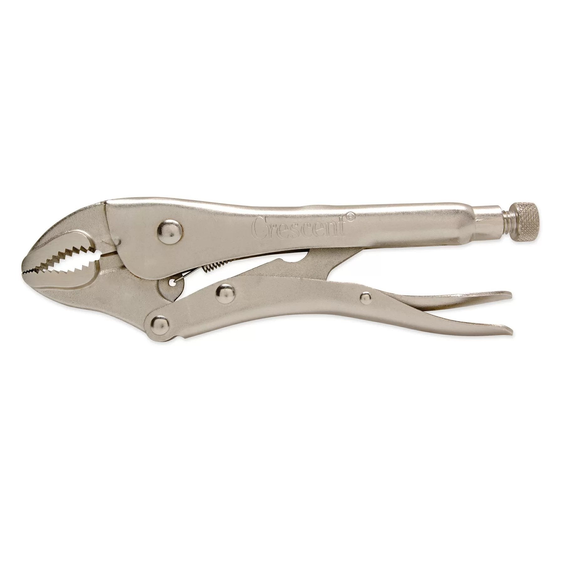 Crescent® Curved Jaw Locking Pliers with Wire Cutter - Heavy Duty Grip Tools for Plumbing, Automotive Repair & DIY Projects