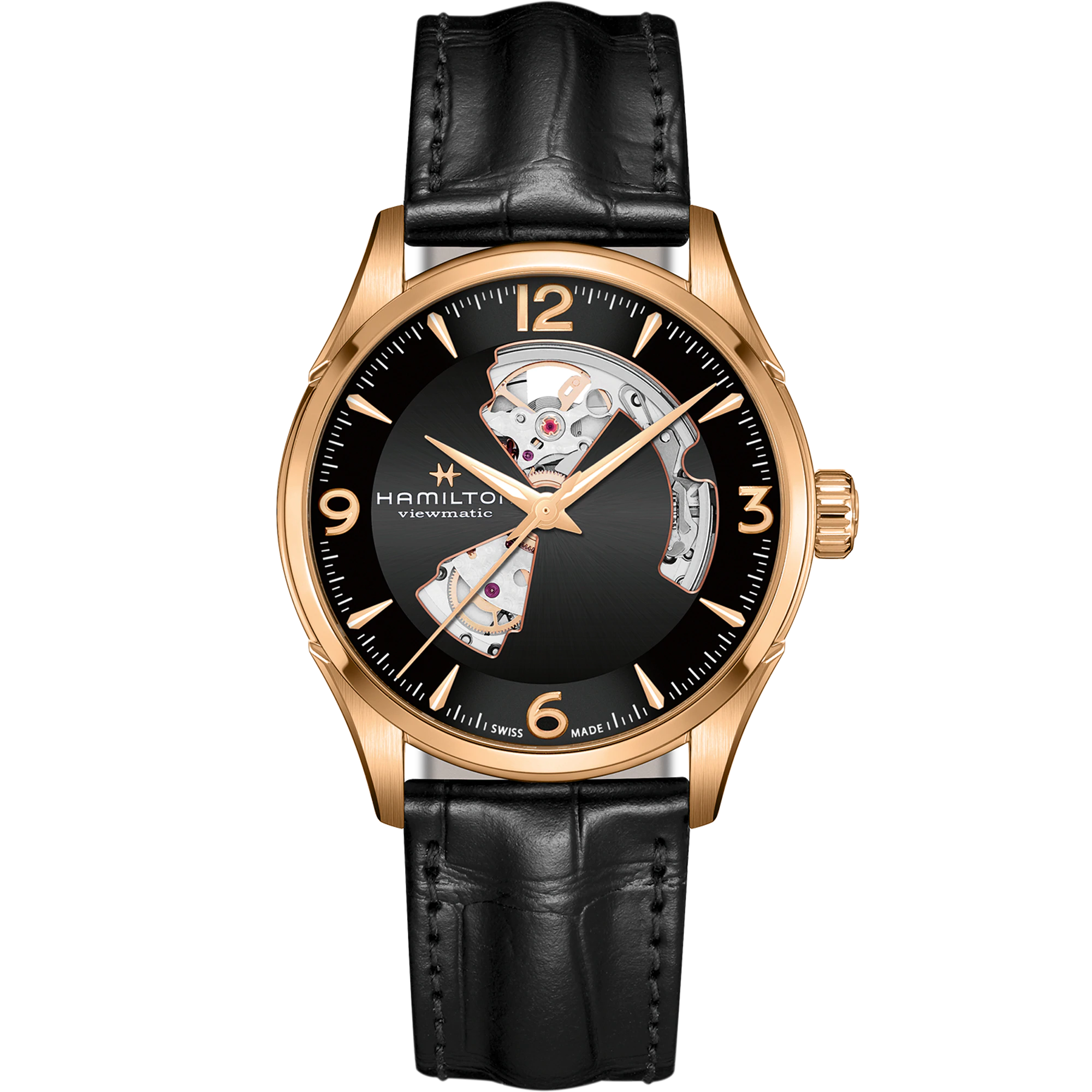 Hamilton Jazzmaster Open Heart Automatic Watch - Stylish Men's Dress Watch for Business & Formal Occasions