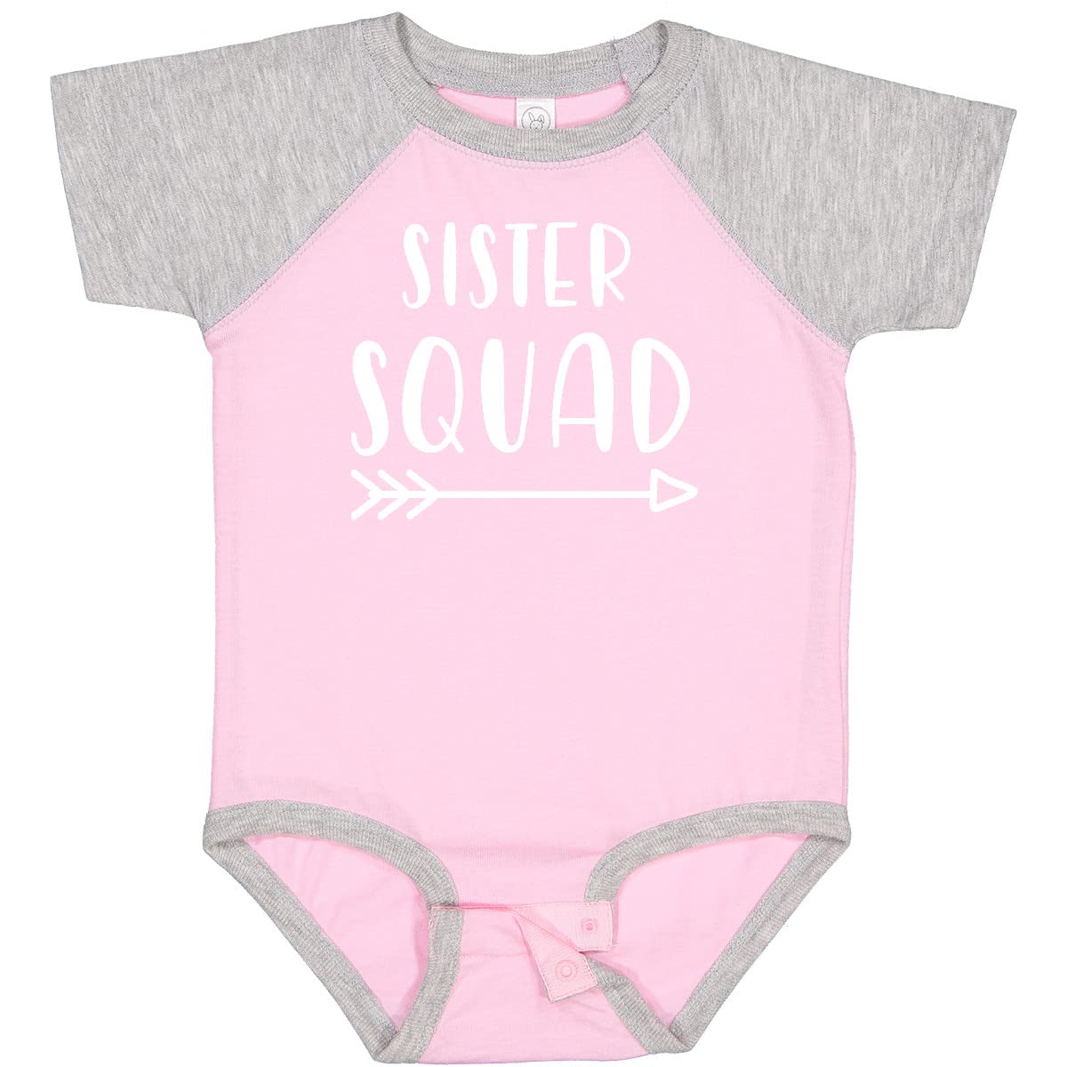 Inktastic Sister Squad with Arrow Baby Bodysuit - Cute Matching Outfits for Siblings - Perfect for Family Photos, Birthdays & Special Occasions
