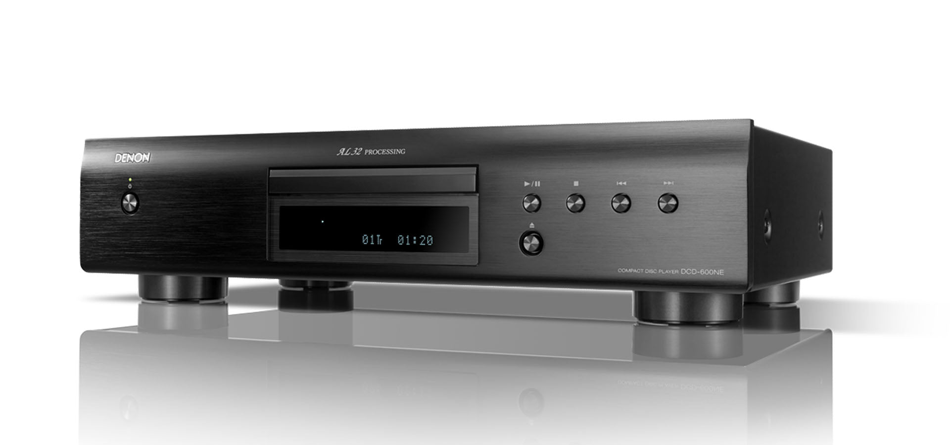 Denon DCD-600NE Premium CD Player with AL32 Processing Plus - High-Fidelity Audio for Home Theater & Music Listening