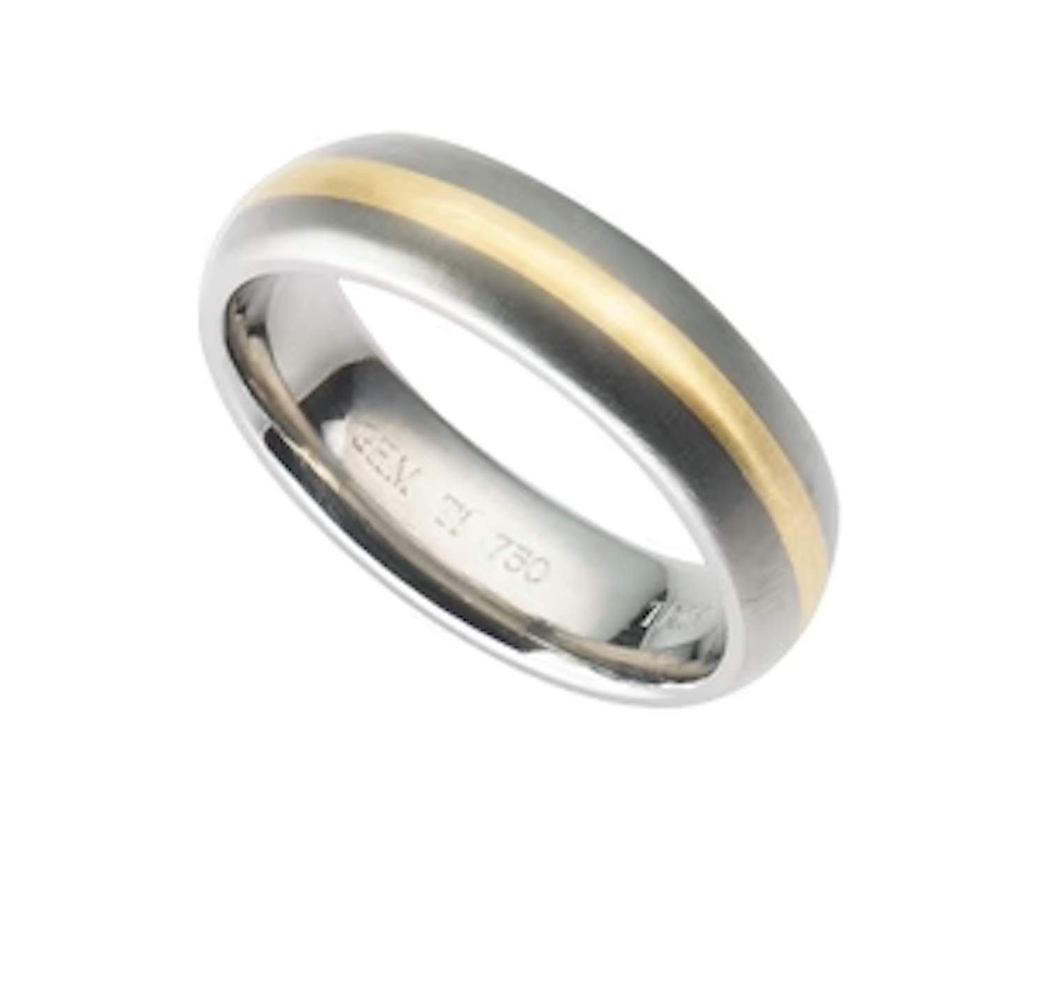 Premium Titanium Court Inlay Ring for Men & Women - Durable & Hypoallergenic Wedding Band - Perfect for Engagement, Anniversary & Everyday Wear