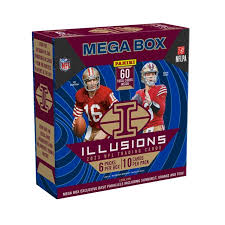 2023 Panini Illusions Football Mega Box - 24 Packs with Autographs & Memorabilia Cards - Collectible NFL Trading Cards for Fans & Investors - Perfect for Gifts, Fantasy Football, and Sports Memorabilia Collections