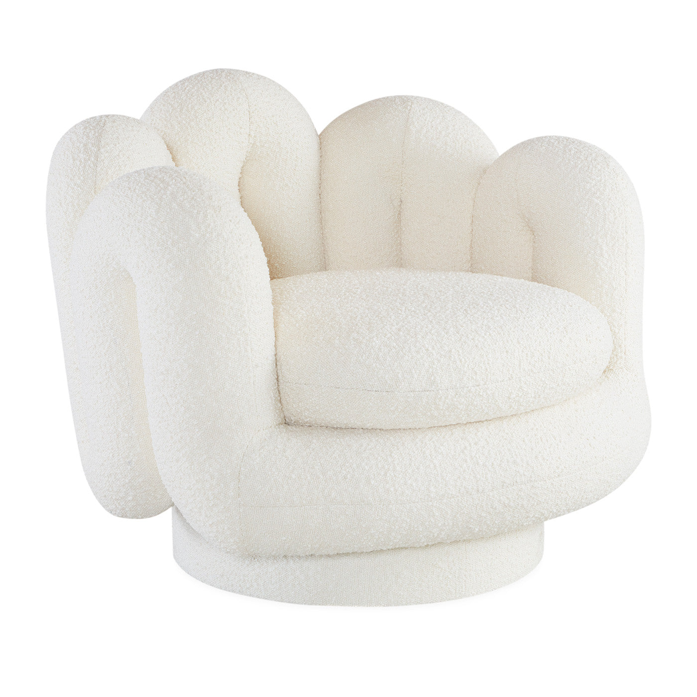 Serpentine Swivel Chair - 360 Degree Rotating Modern Accent Chair for Living Room, Office & Lounge - Comfortable Mid-Century Style Seating with Smooth Swivel Base