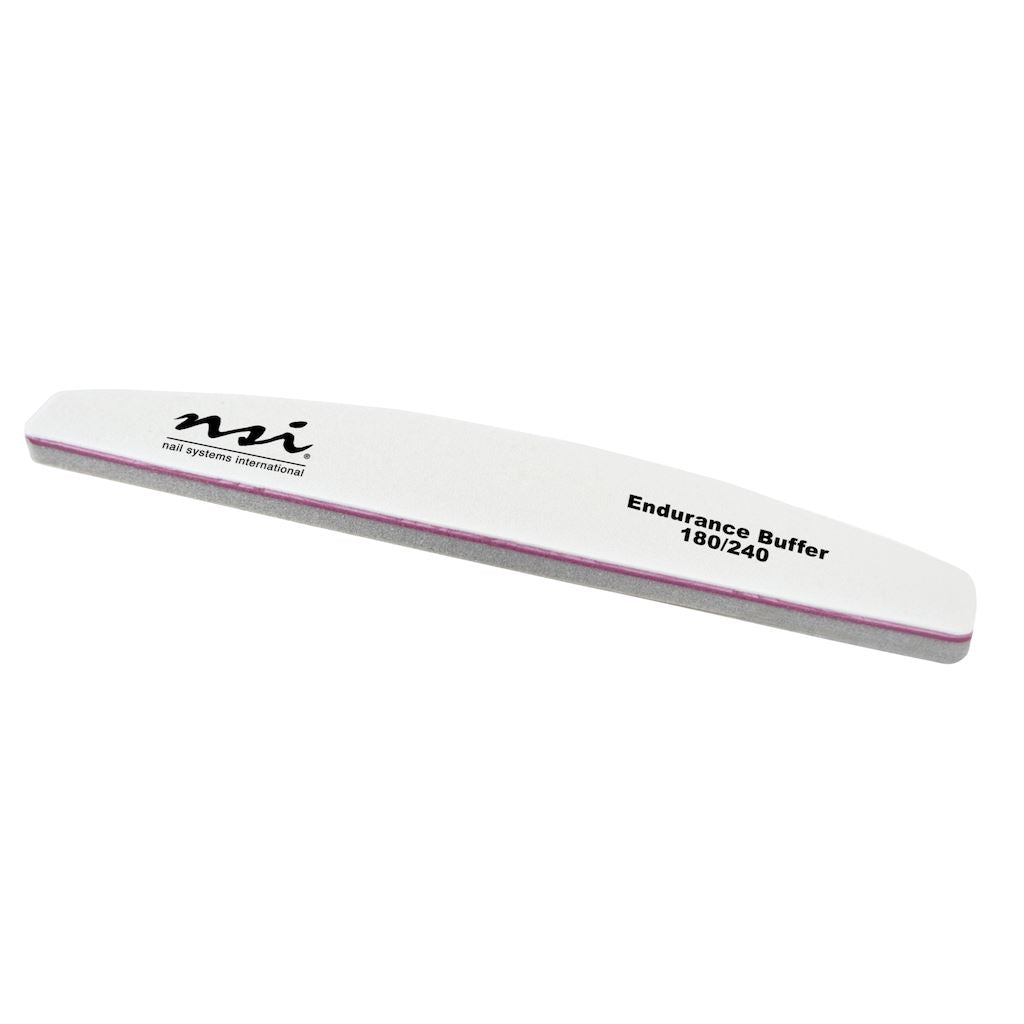 Premium 180/240 Grit Nail File Buffer - Dual Grit Endurance Nail File for Strong, Smooth Nails - Perfect for Home Manicures & Professional Salon Use