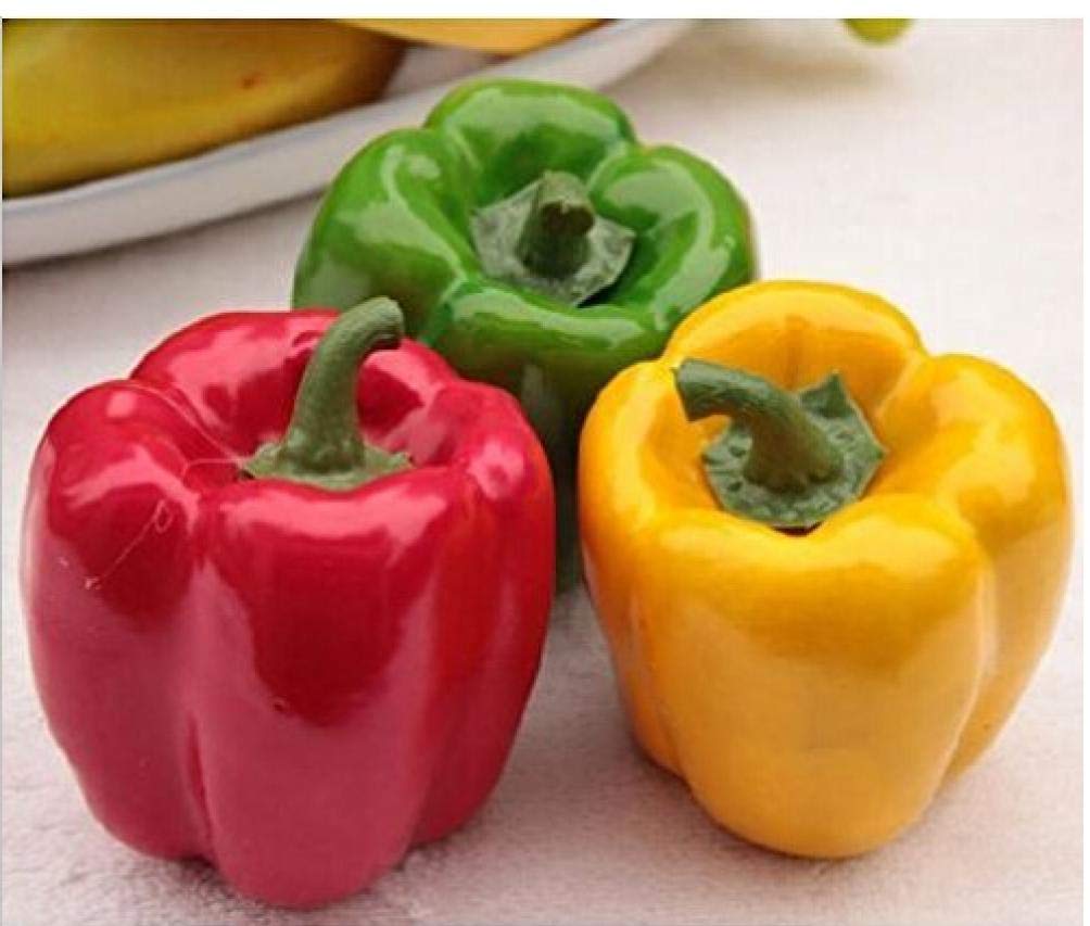 Ruluti 3X Artificial Chili Fake Fruit Vegetables - Realistic Decor for Kitchen, Party, Classroom Teaching Props & Kids Play Food Toys