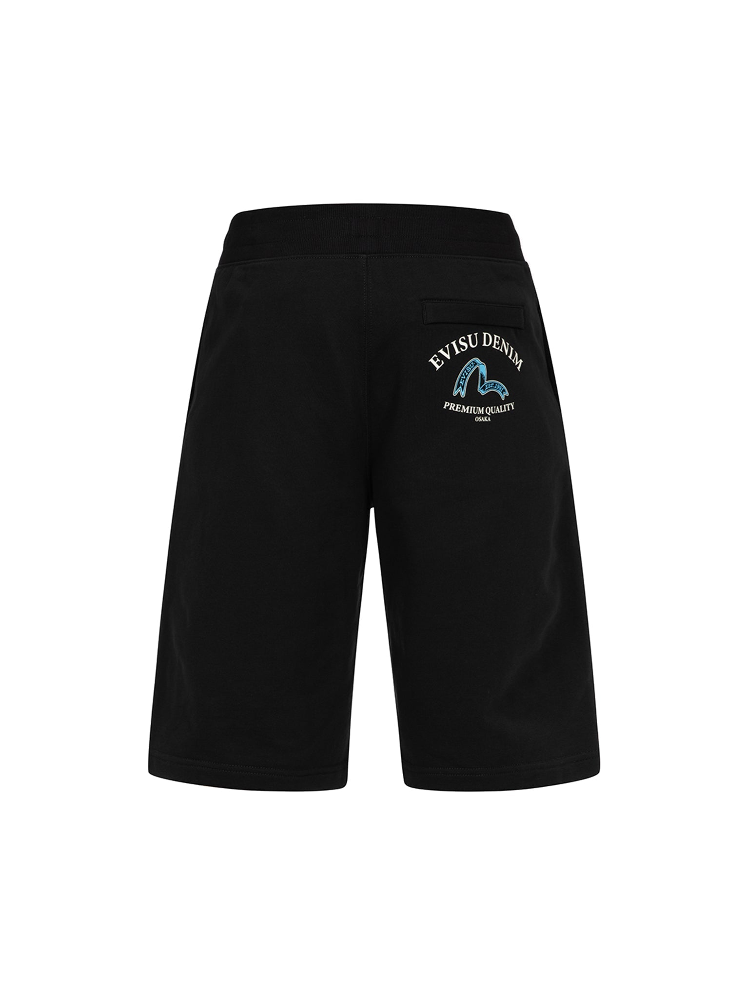 Ribbon Seagull & Logo Print Regular Fit Sweat Shorts - Comfortable Casual Lounge Pants for Men, Perfect for Home Relaxation, Gym Workouts and Summer Outings