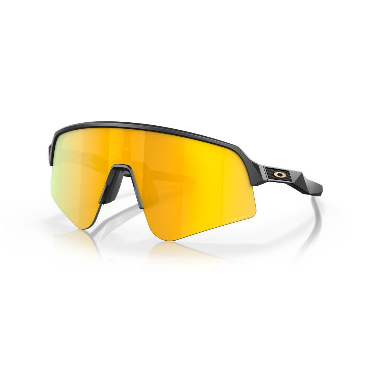 Oakley Sutro Lite Sweep Sunglasses Matte Carbon Frame with Prizm 24K Lens - Sporty Style for Cycling, Running & Outdoor Activities