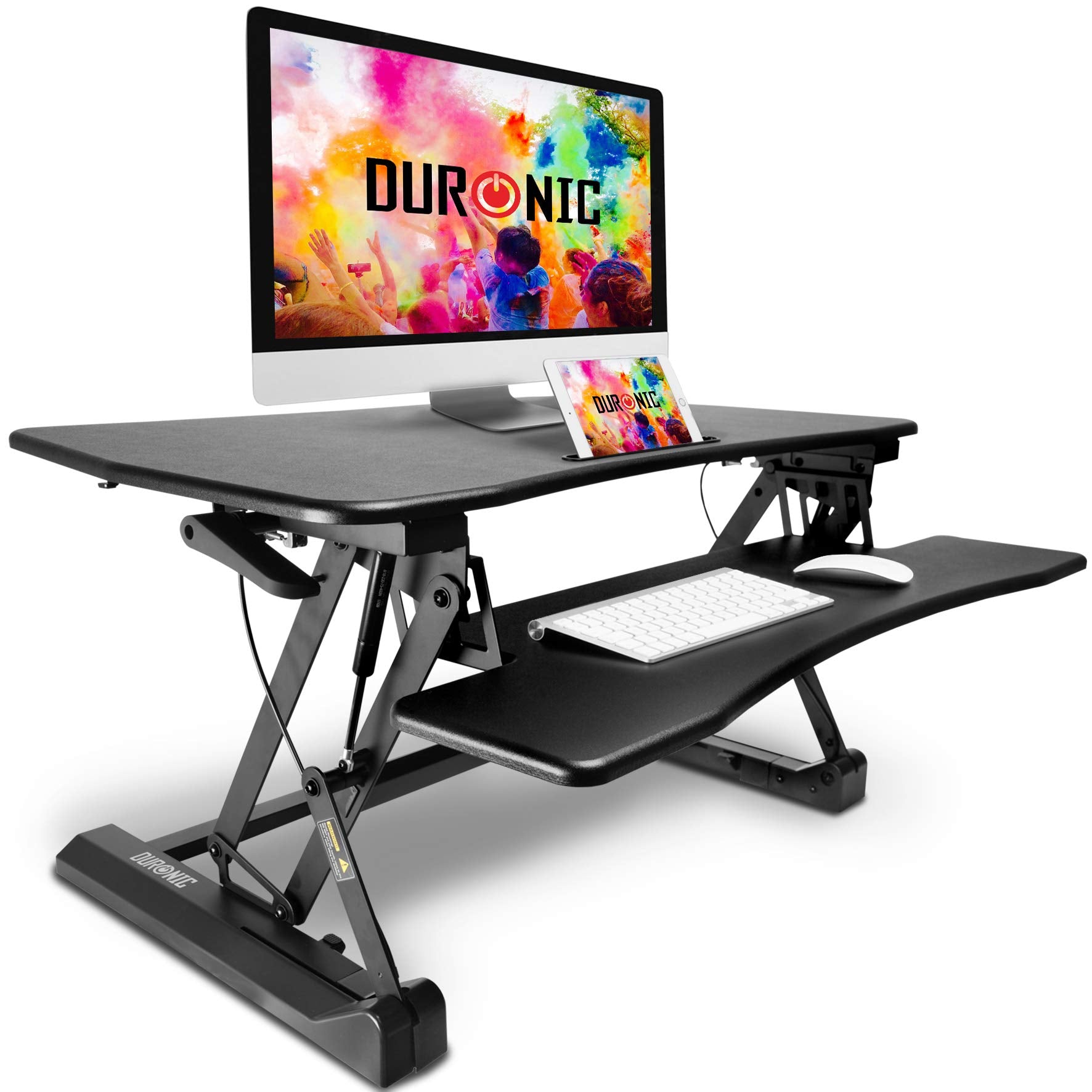 Duronic DM05D2 Electric Sit Stand Desk Converter - 35.4