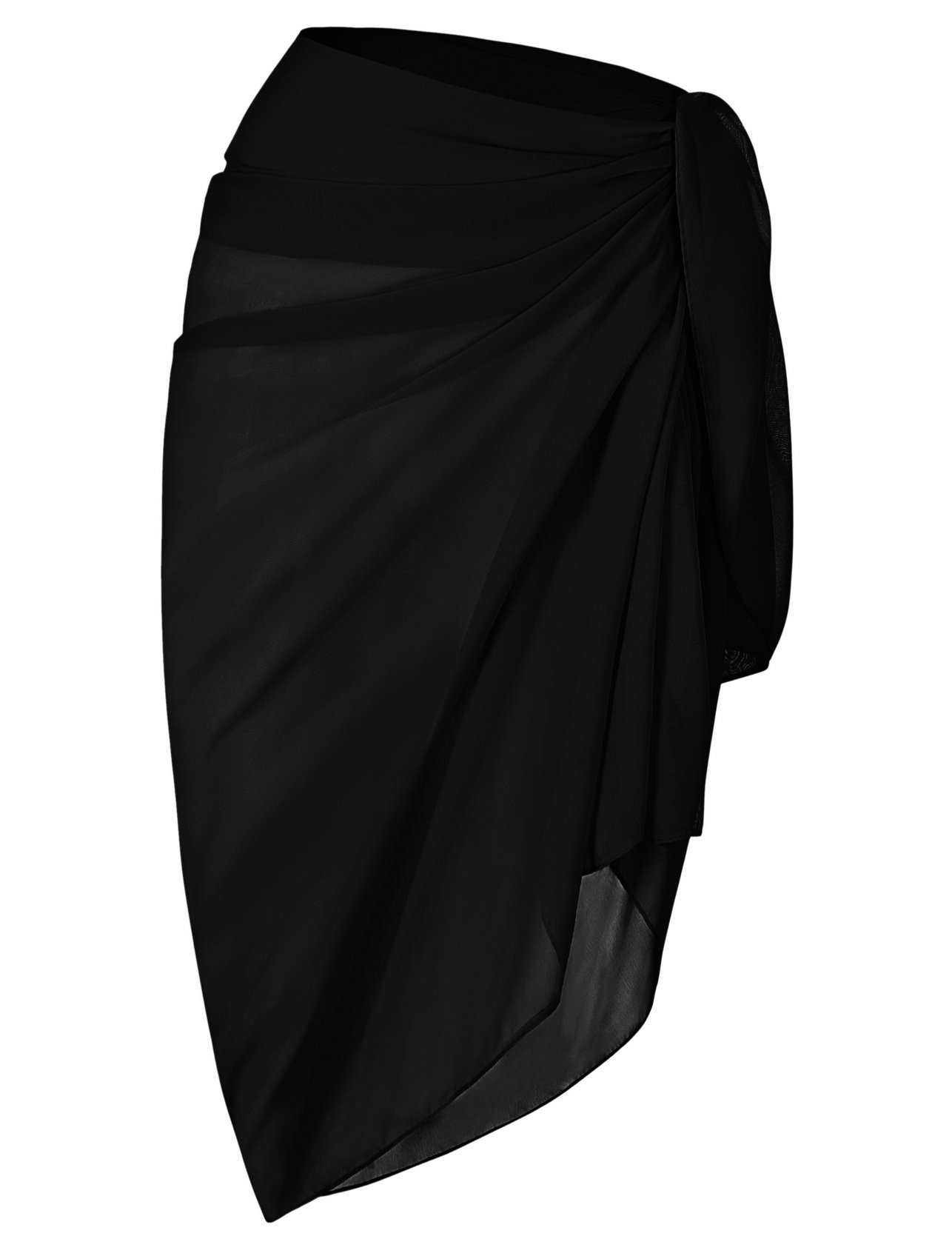 ChinFun Women's Beach Cover Up Sarong Dress - Lightweight Chiffon Pareo Wrap for Summer Vacation, Pool Party & Tropical Getaway