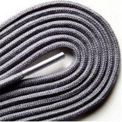**Fashionable Thin Round Dress Shoelaces - 1/8 Inch Width, Gray (2 Pair Pack) - Perfect for Sneakers, Loafers & Casual Shoes**