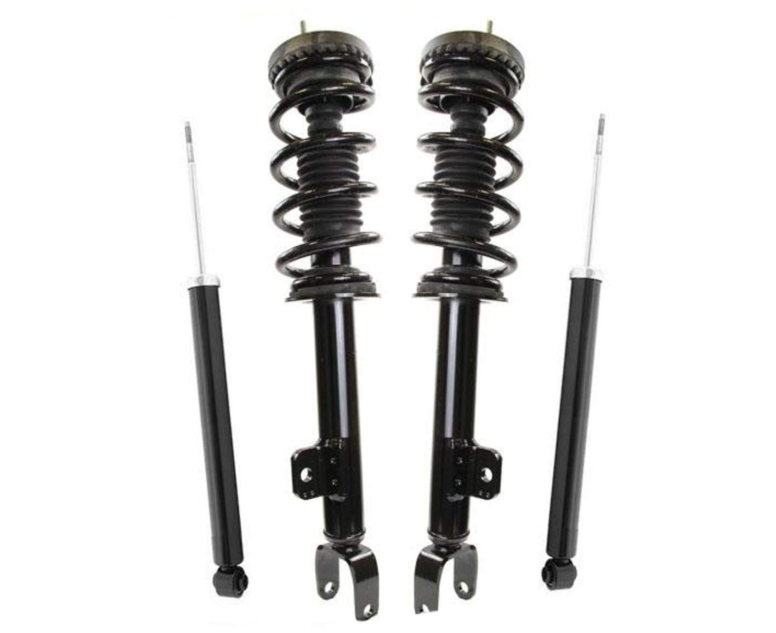 Chrysler 300C 5.7L Rear Wheel Drive Front Spring Struts & Rear Shocks Replacement (2011-2018) - Improve Ride Comfort & Handling for Daily Commute & Road Trips
