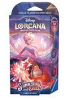 Disney Lorcana Shimmering Skies Starter Deck - Amethyst & Ruby Trading Card Game | Collectible TCG for Beginners & Advanced Players | Perfect for Game Nights & Tournaments