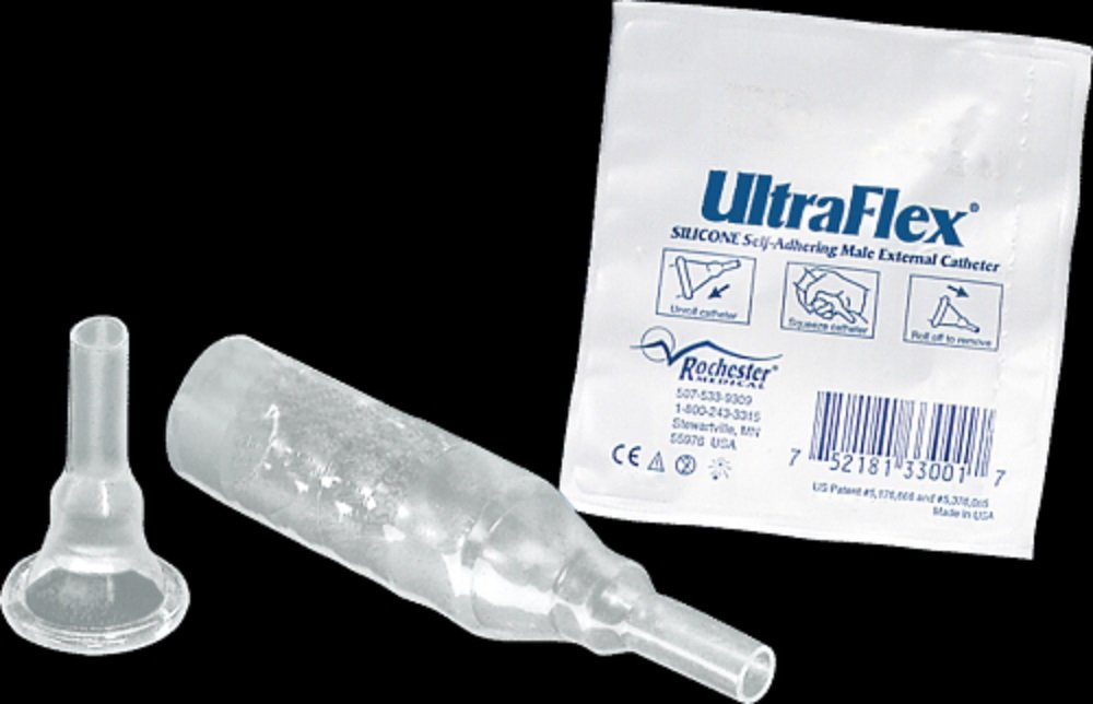 UltraFlex Self-Adhesive Male External Catheter - Large 36mm (100 Count) for Urinary Incontinence & Nighttime Protection - Ideal for Home Care, Hospitals & Travel Use