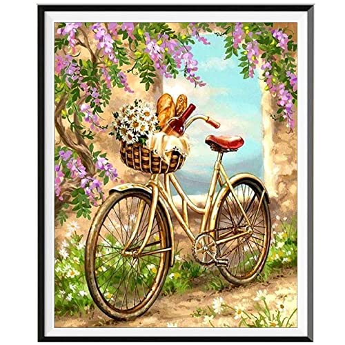 5D Diamond Painting Kit - Landscape House Tree Full Round Rhinestone Mosaic DIY Cross Stitch Art (60x80cm) - Home Wall Decor, Gift for Adults, Relaxing Craft Activity for Stress Relief & Mindfulness