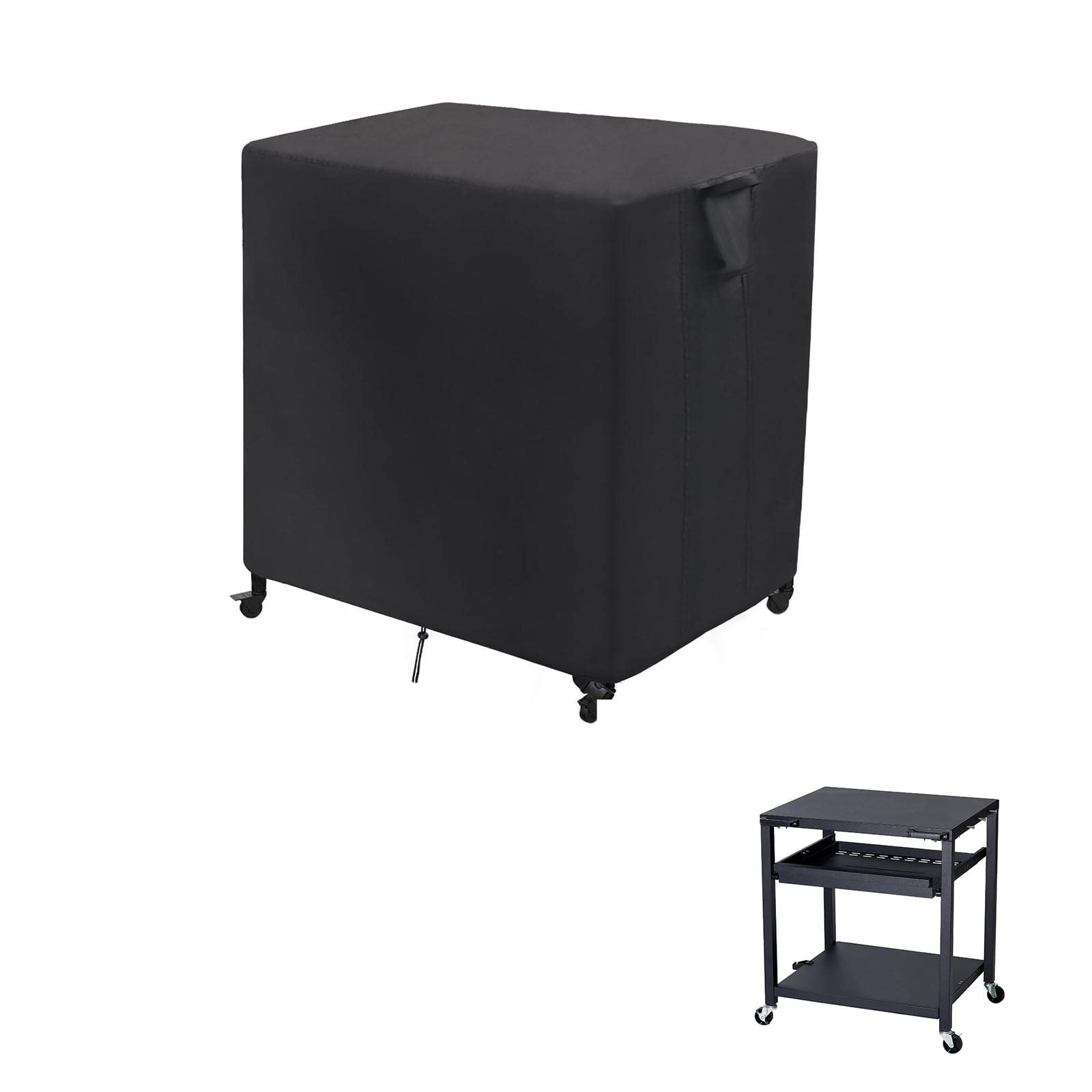**Waterproof Outdoor Prep Cart Cover for Nuuk Pizza Oven & Grill Table - 32 x 26 x 33 Inch - Durable Patio Dining Cart Cover for Movable Tables - Perfect for BBQs, Picnics & Outdoor Cooking**