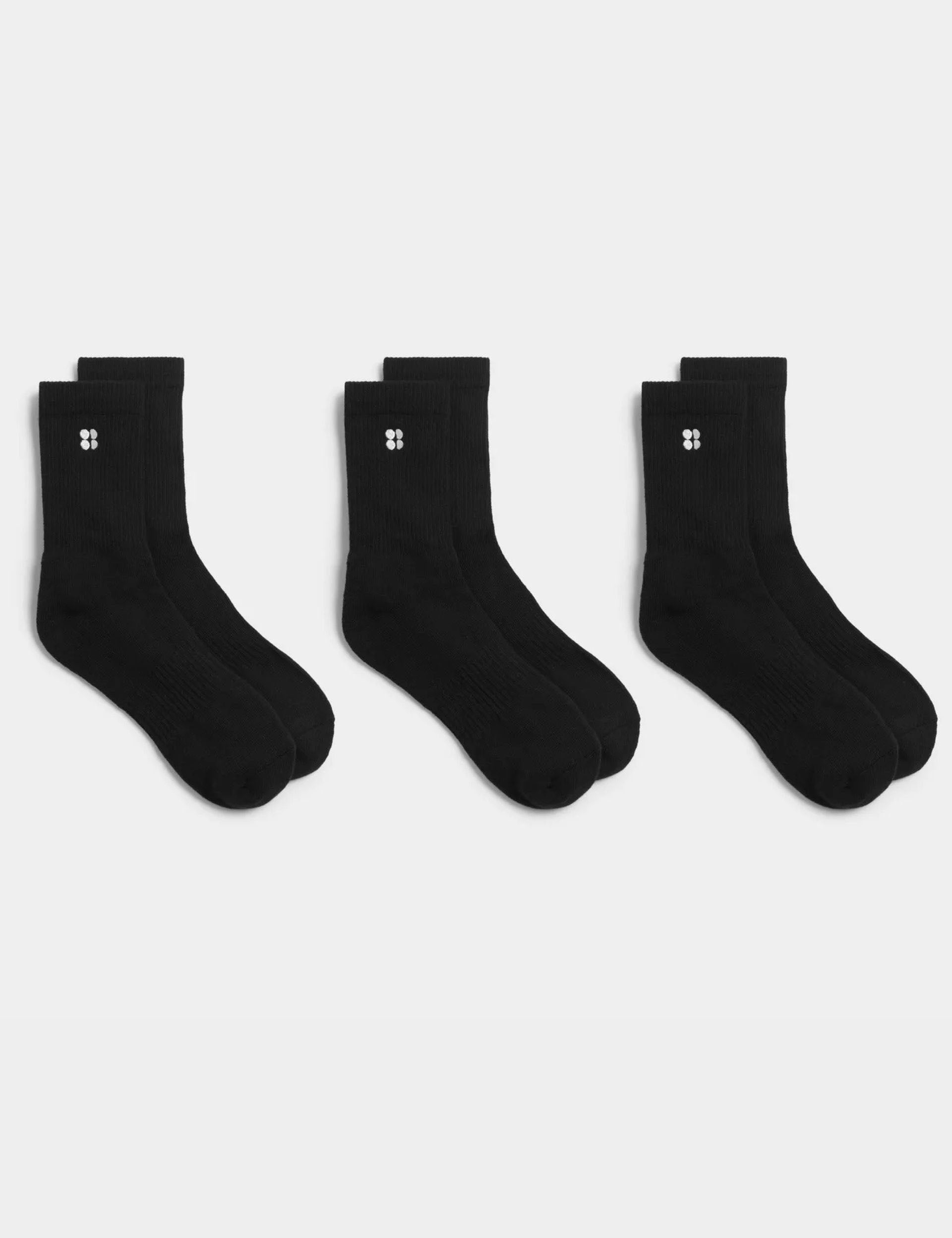 Essentials 3 Pack Black T-Shirts for Men - Soft Cotton Crew Neck Tees for Casual Wear, Gym & Layering