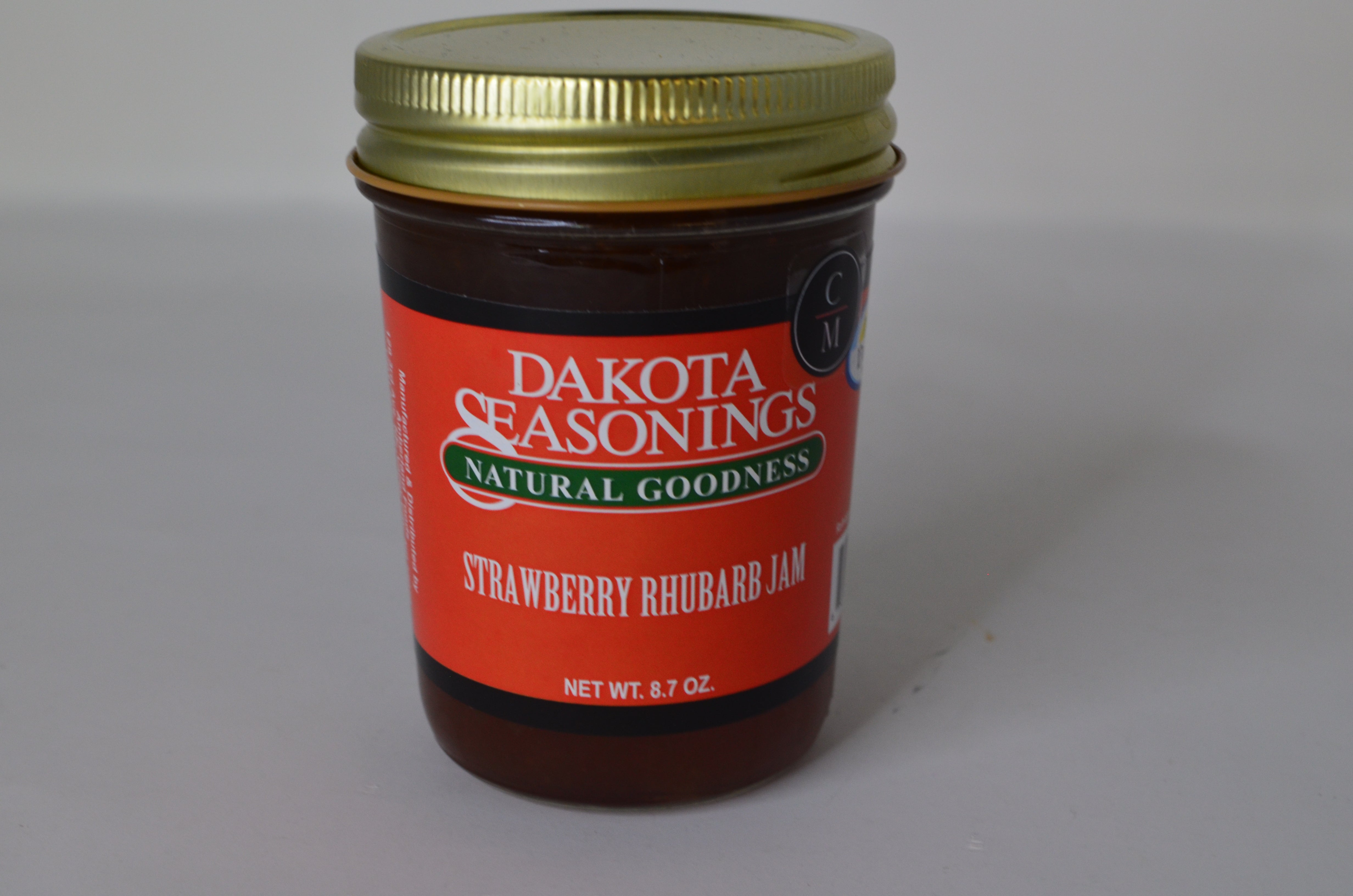 Organic Strawberry Rhubarb Jam - All Natural, No Preservatives, Gluten-Free Fruit Spread - Perfect for Toast, Pancakes, Yogurt & Gift Giving