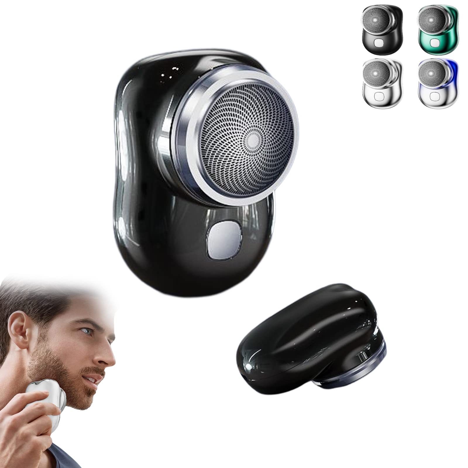 Mini Electric Shaver for Men - Portable USB Rechargeable Travel Razor, Pocket Size Personal Grooming Kit - Perfect for Business Trips, Gym Bags & On-The-Go Shaving (1PC)