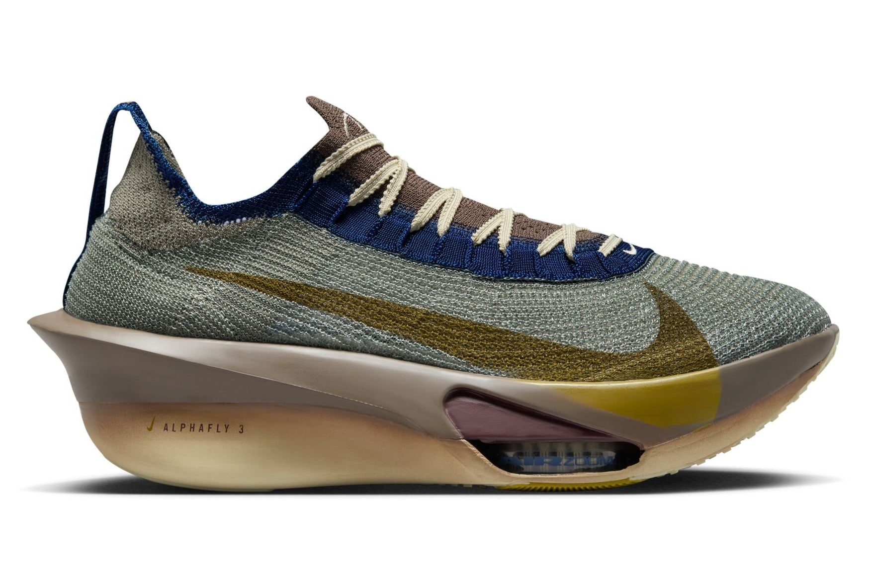 Nike Air Zoom Alphafly Next% 3 PRM Men's Running Shoes - Light Army/Desert Moss/Clair Militaire | Lightweight Racing Sneakers for Marathon & Long Distance Training