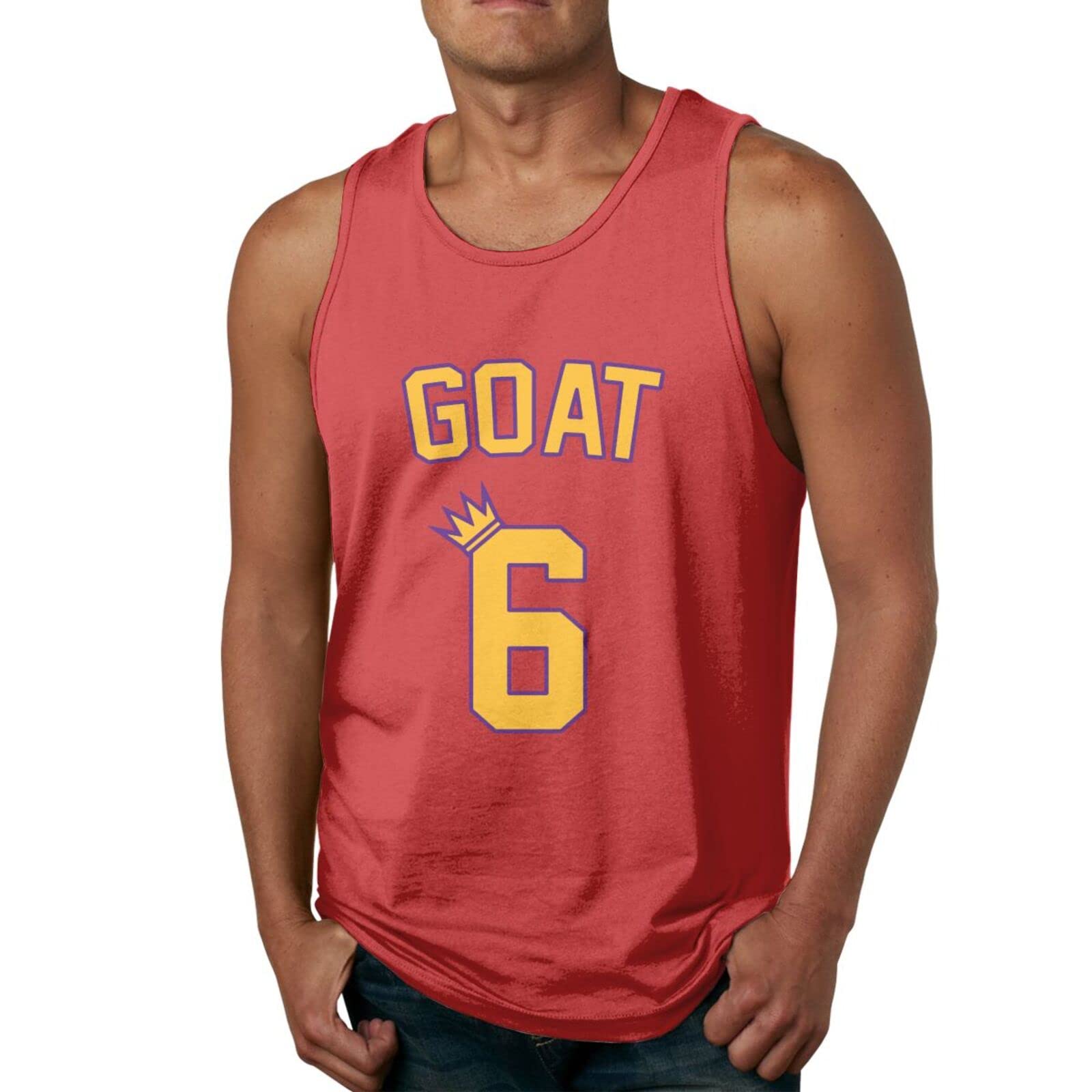 James Basketball 6 Men's Sleeveless Workout Tank Top - Breathable Gym Shirt for Summer Training, Running & Bodybuilding - Perfect for Basketball Practice, Fitness Sessions & Outdoor Sports