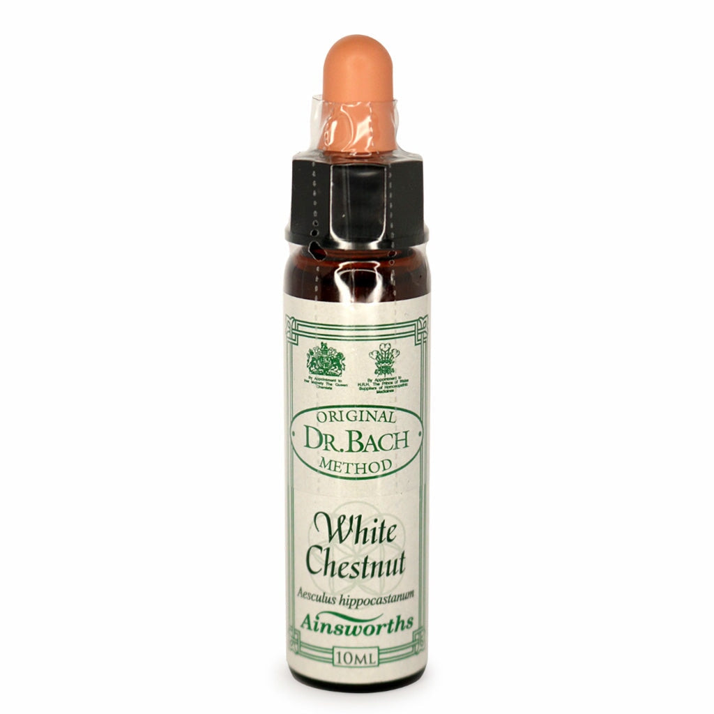 Bach Flower Remedies White Chestnut - Natural Stress Relief & Calming Drops for Anxiety, Sleep, and Mental Clarity | Homeopathic Remedy for Relaxation & Focus | Use for Meditation, Study, or Work Stress