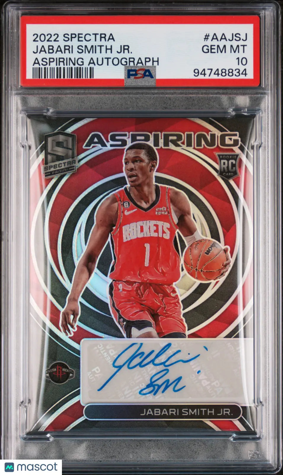 2022 Panini Spectra Basketball Jabari Smith Jr Rookie Card PSA 10 Auto 69/99 - Collectible Sports Memorabilia for NBA Fans & Card Investors