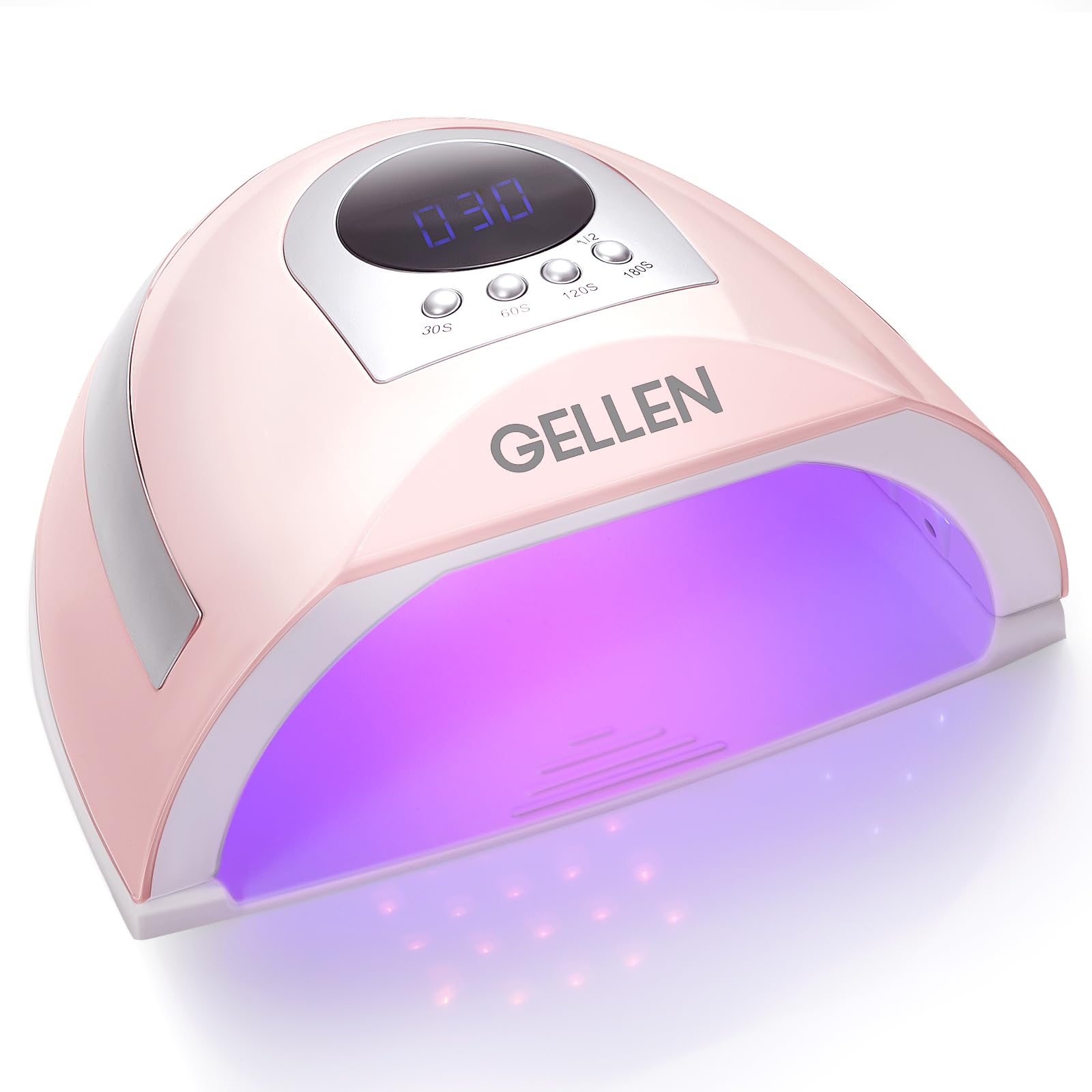 Gellen 268W UV LED Nail Lamp - Professional Fast Curing Light with 4 Timer Settings & 66 LED Beads - Gel & Acrylic Nail Dryer for Home & Salon Manicures - Perfect for DIY Nail Art, Gel Polish Curing, and Professional Nail Services