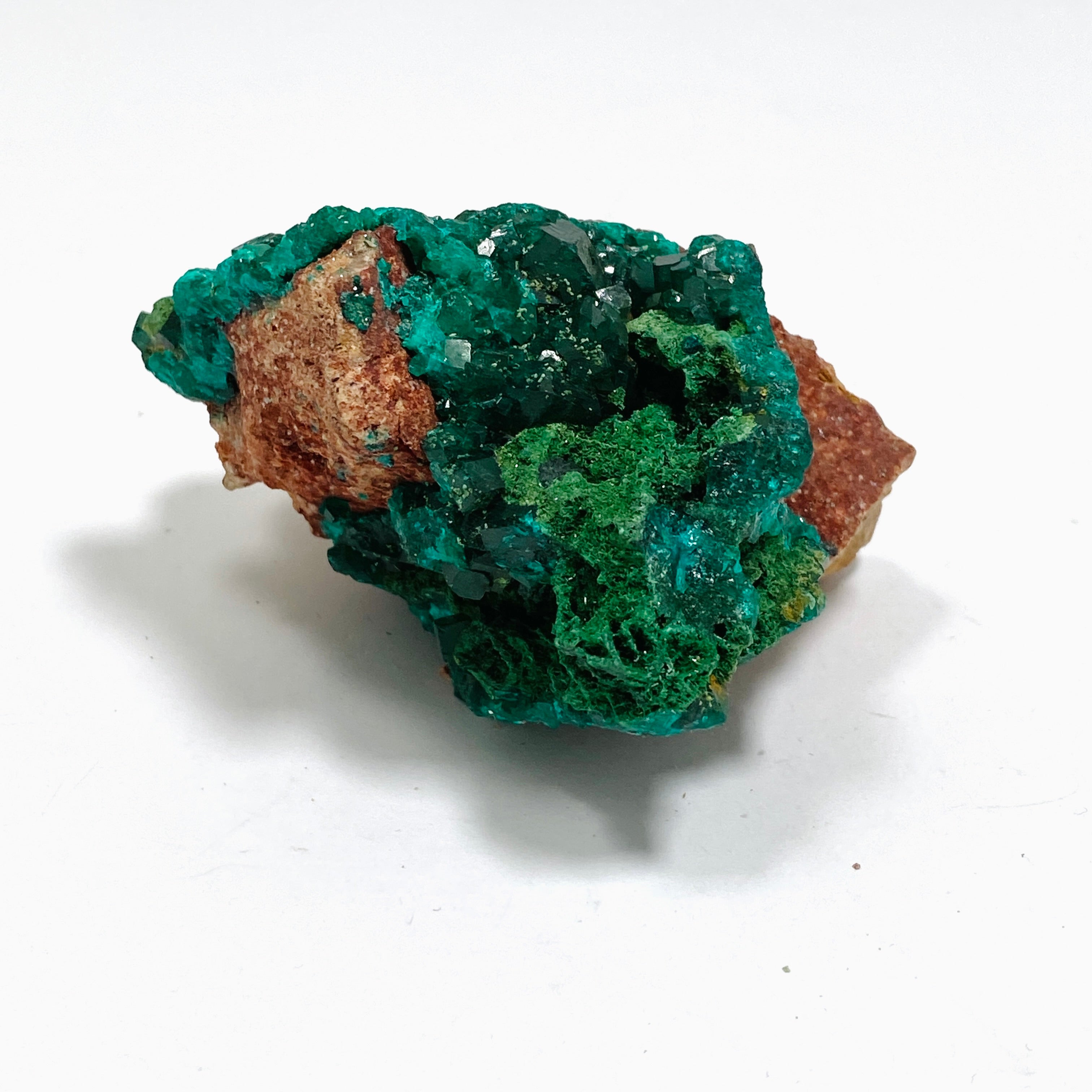 Natural Dioptase with Malachite Crystal Specimen from Congo CR3746 - Perfect for Mineral Collectors & Home Decor