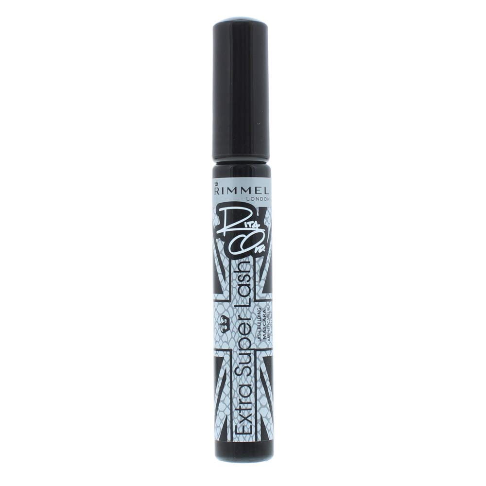 Rimmel Extra Super Lash Mascara 8ml - Volumizing & Lengthening Mascara in Black (101) for Dramatic Eye Makeup - Perfect for Day & Night Looks, Parties & Special Occasions