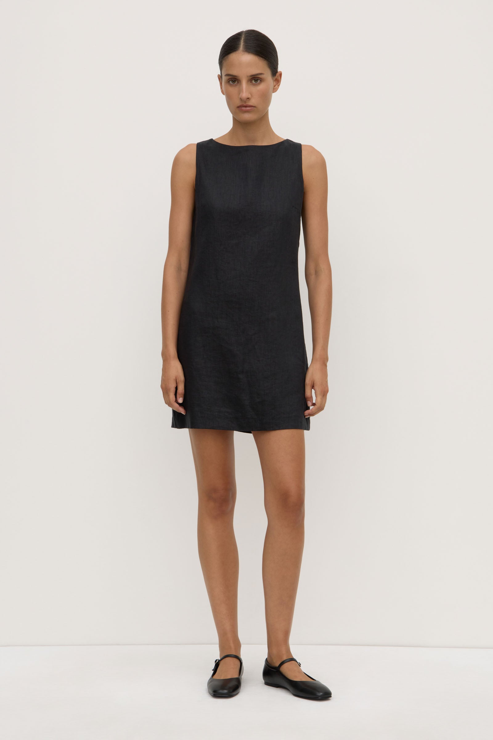 Nadine Linen Mini Dress for Women - Summer Casual Short Sleeve A-Line Dress for Beach, Vacation and Date Night