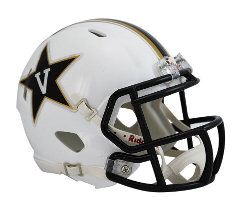 Vanderbilt White Riddell Speed Mini Football Helmet - Authentic Collectible for Fans, Display & Gifts - Perfect for Home Decor, Sports Memorabilia Collections, and Vanderbilt Commodores Game Day Displays