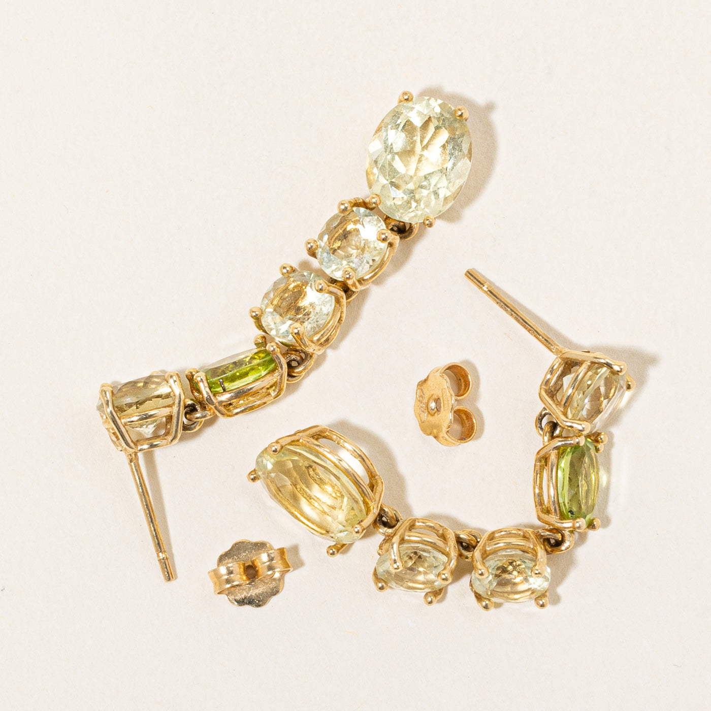 Peridot & Prasiolite Drop Earrings - 1.57ctw to 8.00ctw Gemstone Jewelry for Women | Elegant Dangle Earrings for Parties, Weddings & Special Occasions