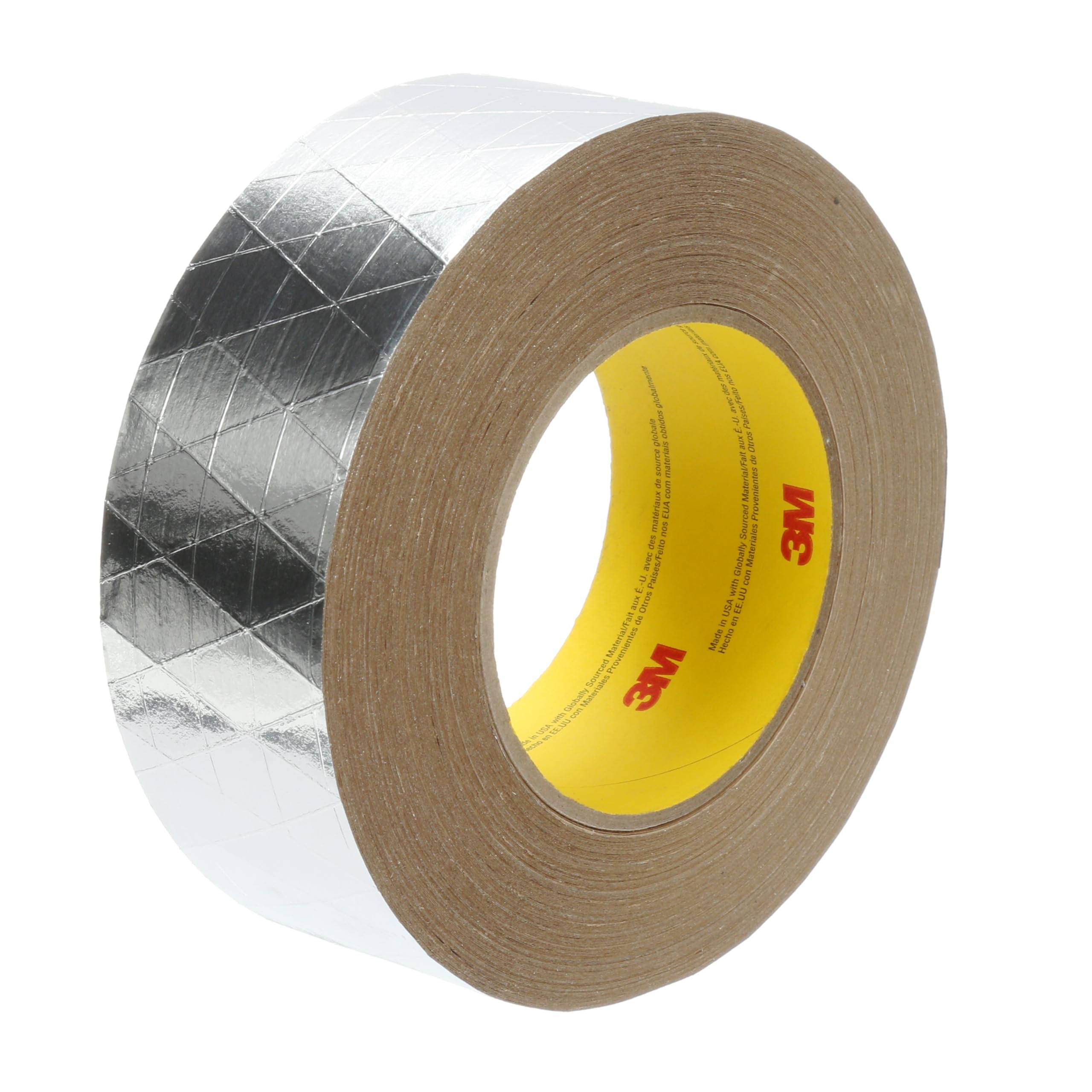 3M Venture Tape FSK Facing Tape 1525CW - Silver HVAC Reflective Foil Tape, 48mm x 45.7m (1 Roll) - Perfect for Duct Sealing, Insulation & Roofing Repairs