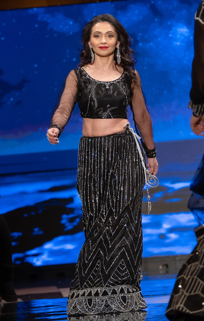 Exquisite Black Embroidered & Sequin Lehenga Choli Set (D180) for Weddings, Festivals & Special Occasions | Indian Designer Bridal Wear