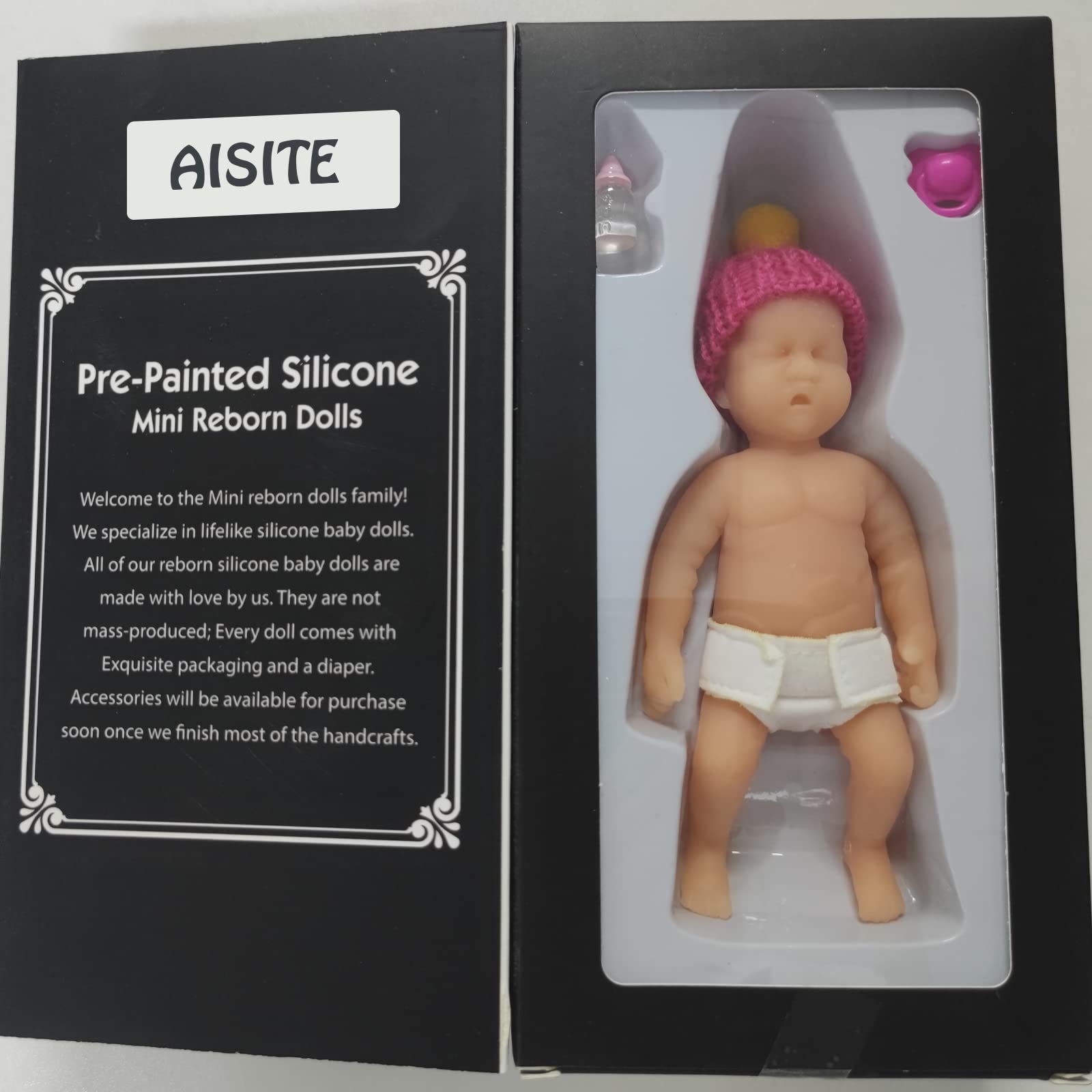 Realistic Soft Silicone Newborn Baby Doll - 6.3