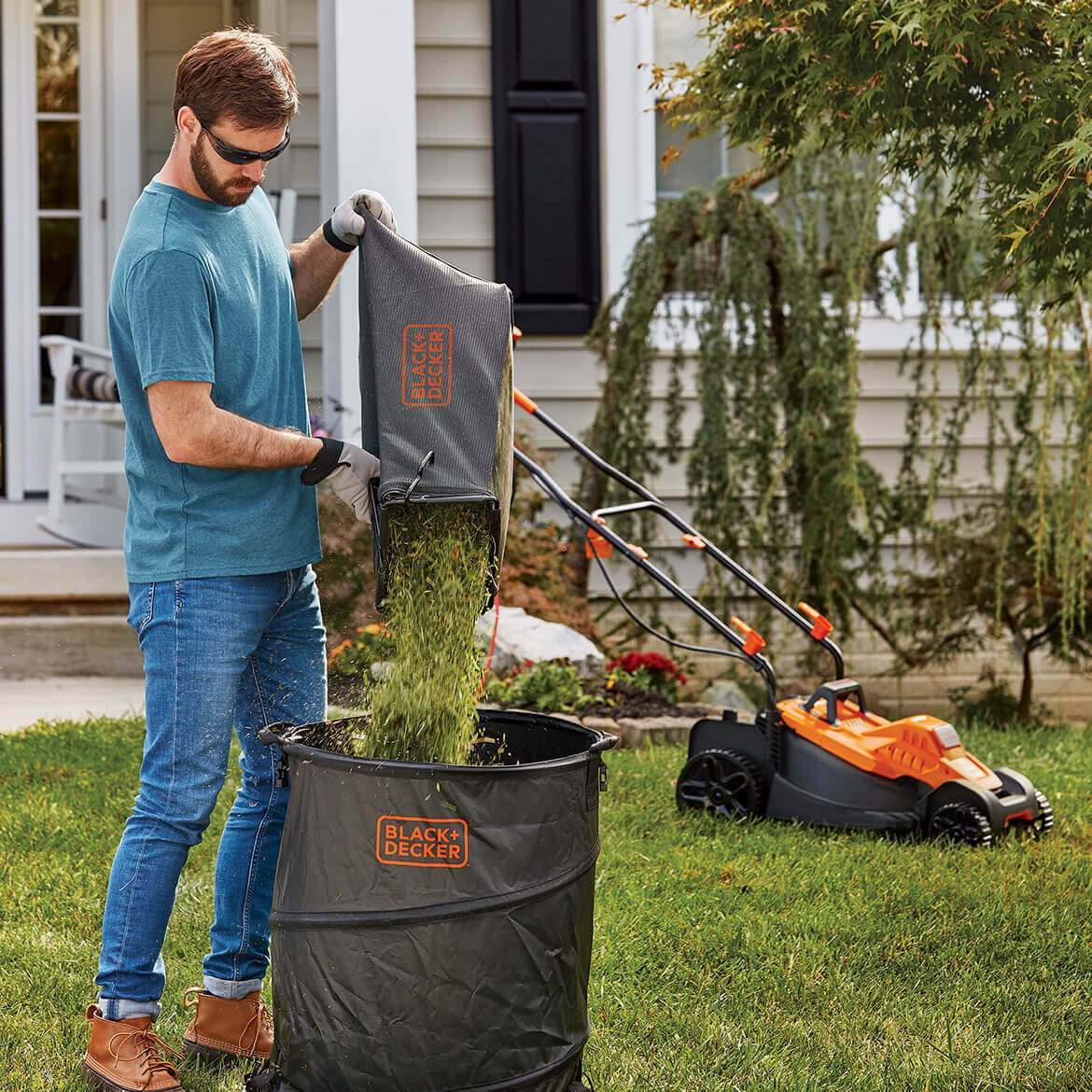 BLACK + DECKER 12Amp 17-Inch Electric Lawn Mower - Refurbished with Full Warranty | BEMW482BH | Perfect for Small to Medium Yards & Eco-Friendly Lawn Care