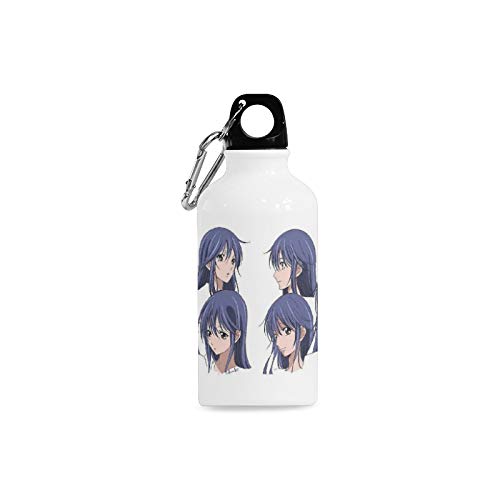 Quinn Cafe Yuzuki EBA Anime Manga Sports Water Bottle (13.5 Oz) - Insulated Stainless Steel Thermos from 'A Town Where You Live' - Perfect for School, Gym & Outdoor Activities