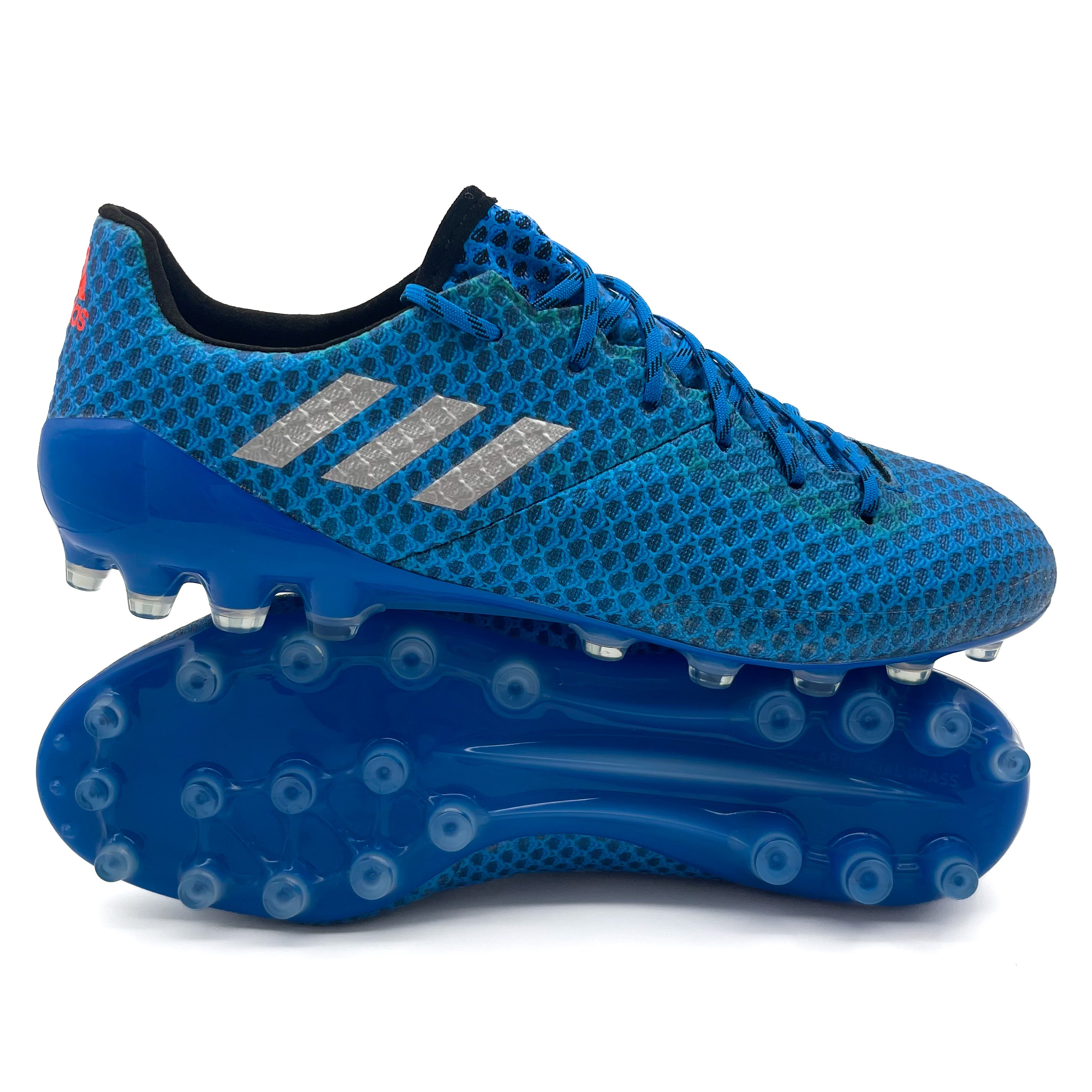 Adidas Messi 16.1 AG Soccer Cleats - Shock Blue Football Shoes for Men - Perfect for Artificial Grass Training & Matches