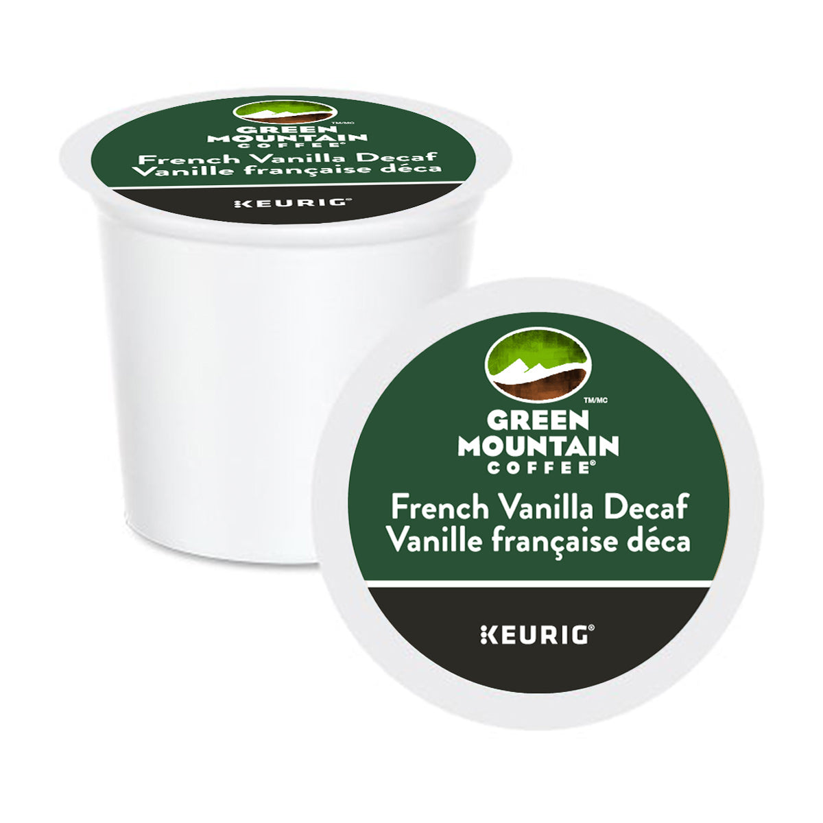 Green Mountain Coffee French Vanilla Decaf K-Cup® Pods 24 Pack - Smooth & Creamy Flavor for Keurig Brewers - Perfect for Office, Home & Morning Coffee Breaks