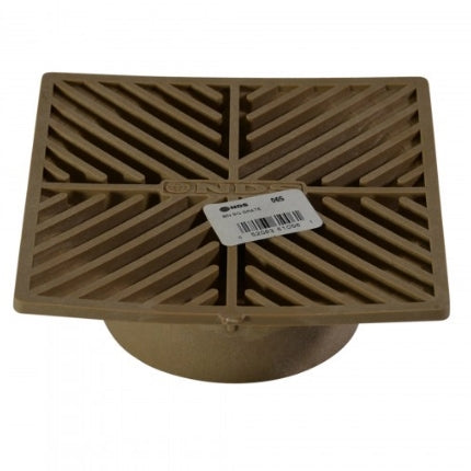 6 Inch Square Grate Sand - Heavy Duty NDS 06S Drain Grate for Landscaping, Yard, and Patio Drainage Solutions